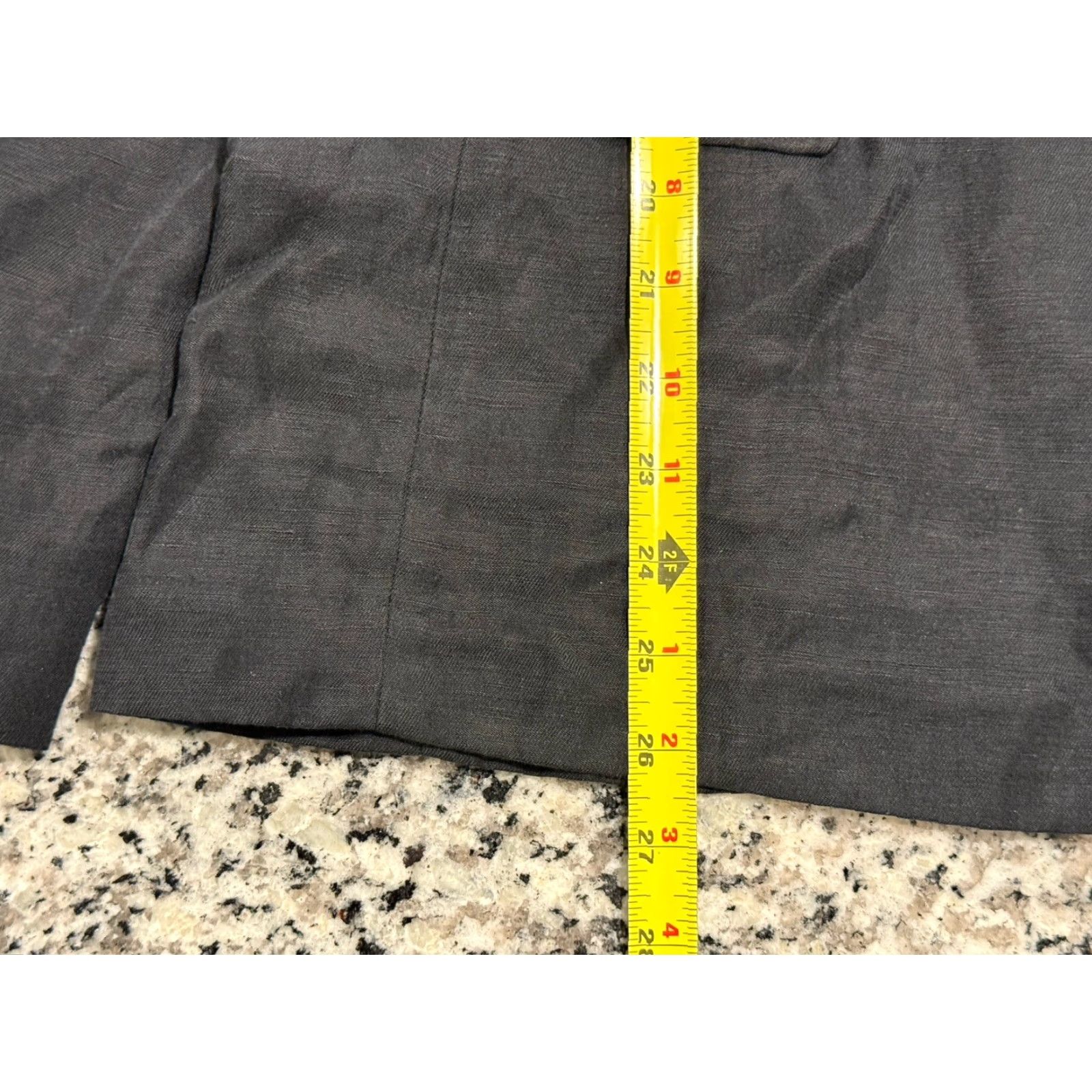 J.Crew J.CREW Blazer Women's 12 Black Linen Blend Willa Button Cuff City Preppy Adult Size XL / US 12-14 / IT 48-50 - 2 Thumbnail