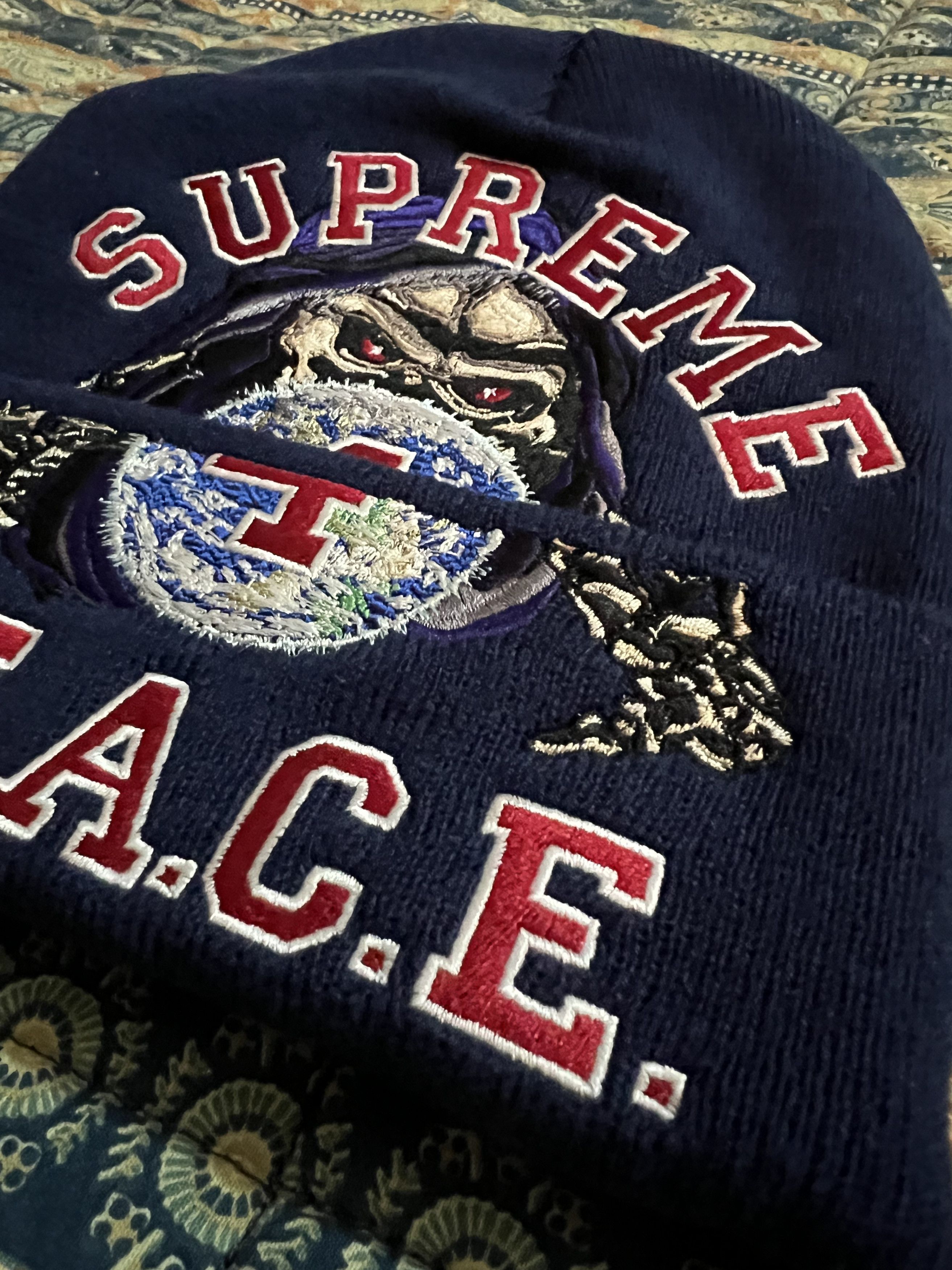 Supreme Supreme 4 Peace Embroidered Beanie Size ONE SIZE - 3 Thumbnail
