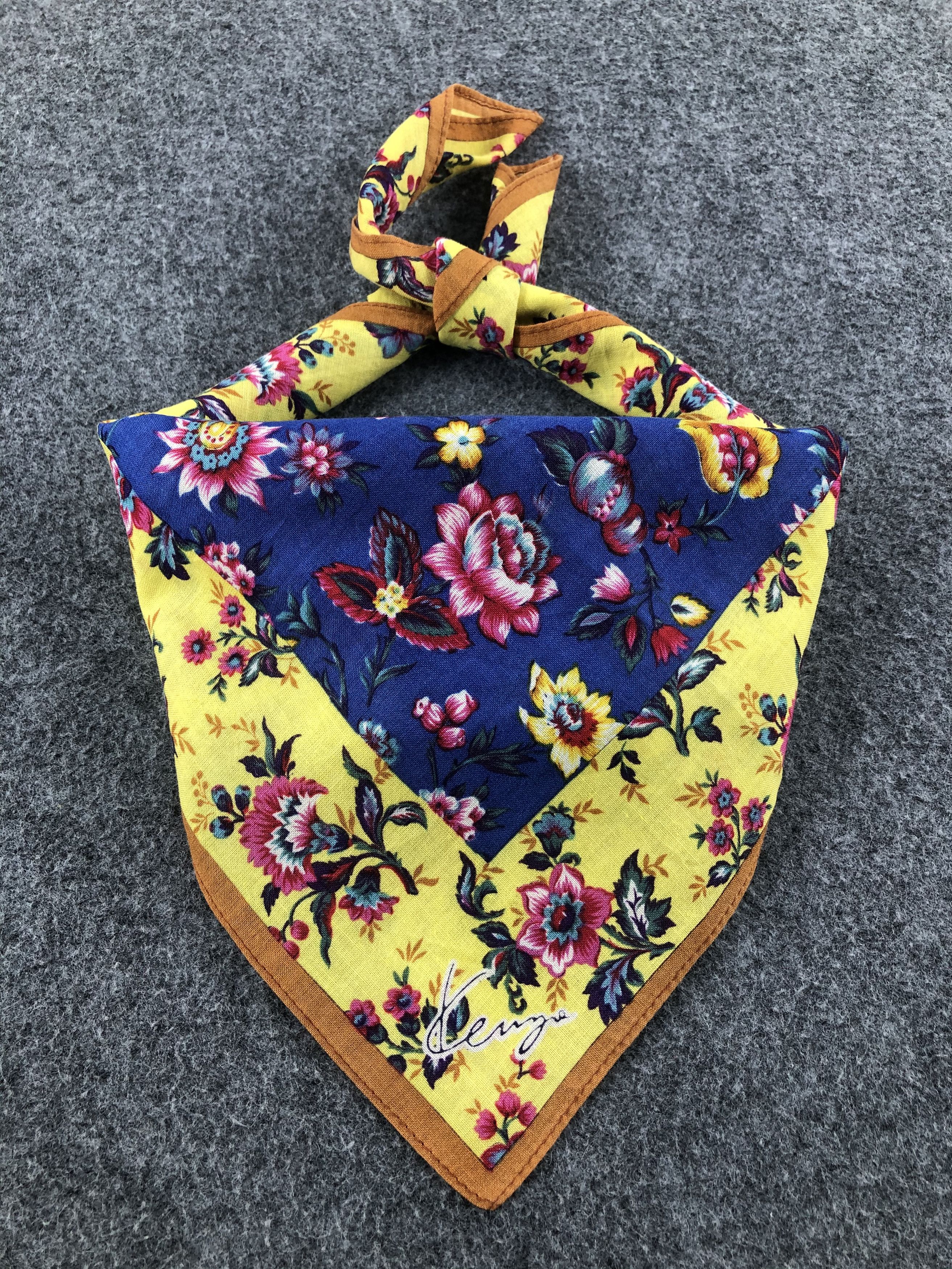 Kenzo × Vintage Kenzo Floral Handkerchief / Bandana / Neckerchief Size ONE SIZE - 1 Thumbnail
