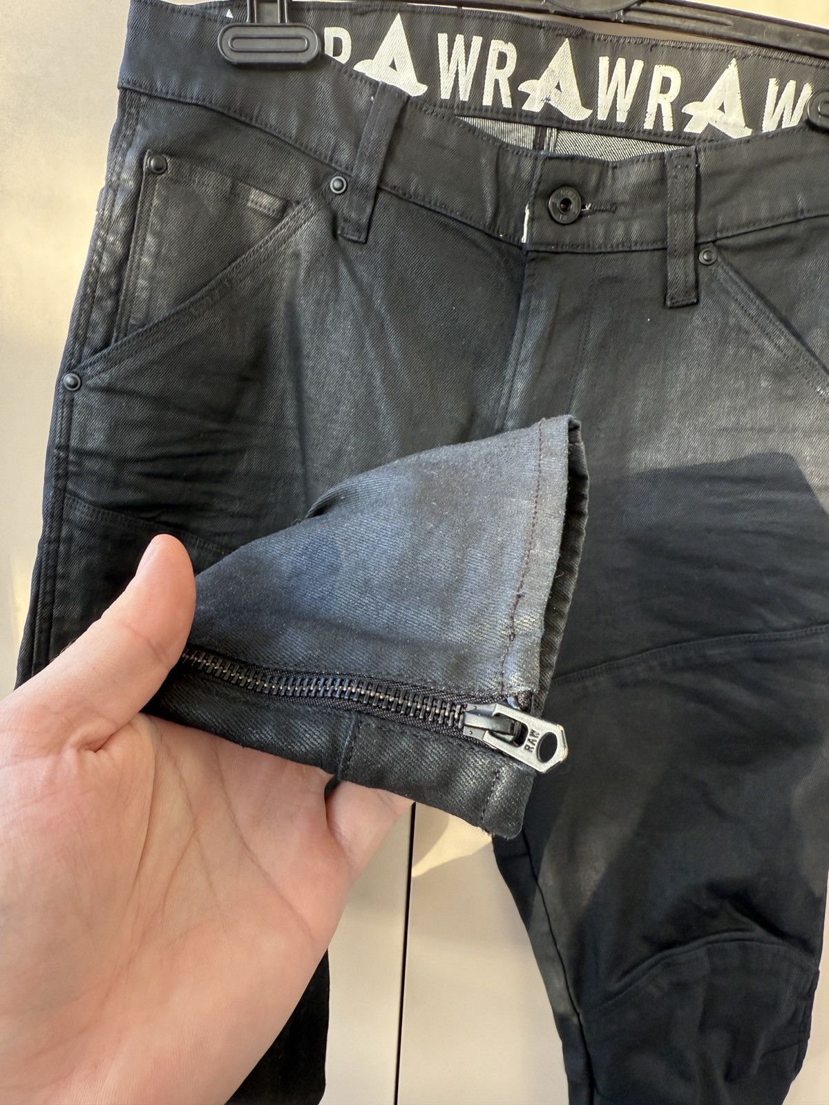 G-Star G Star Raw Denim 5620 Afrojack Zip 3d Super Slim Jeans Biker Size US 31 - 5 Thumbnail