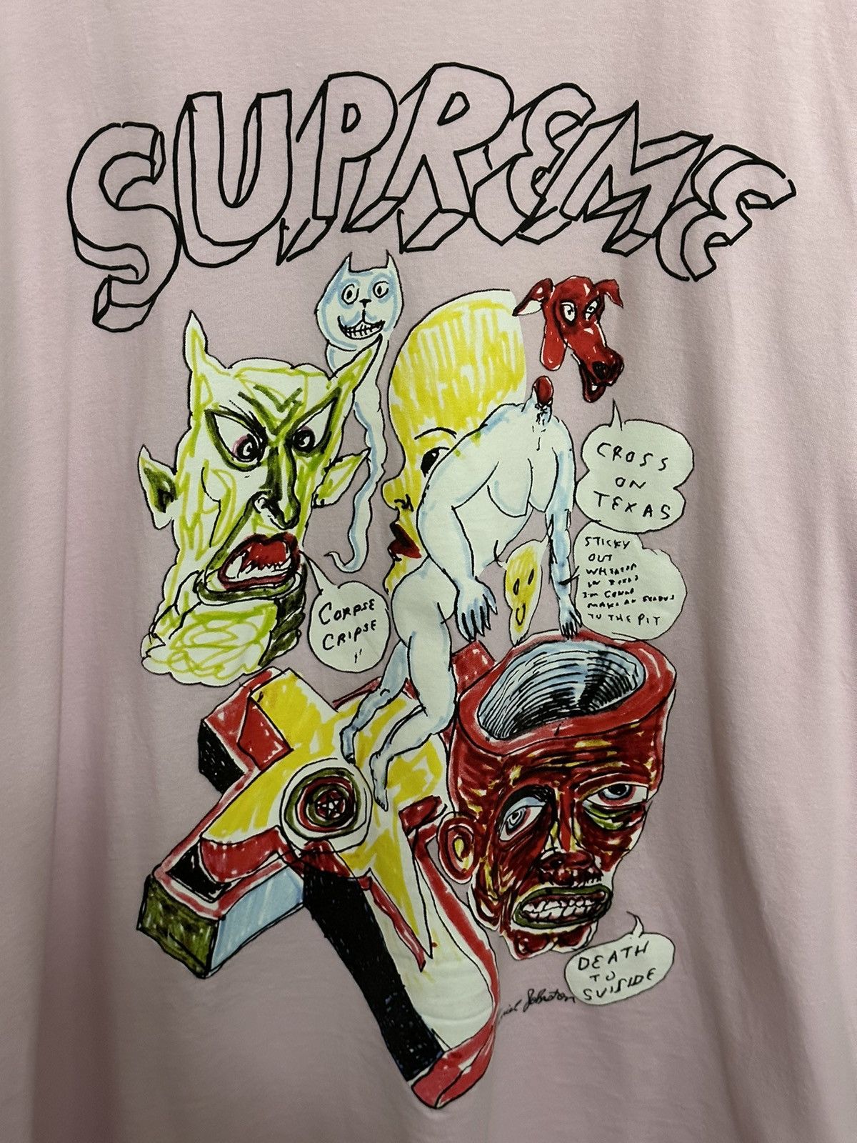 Supreme Supreme Daniel Johnston Logo Tee Size US XL / EU 56 / 4 - 2 Thumbnail