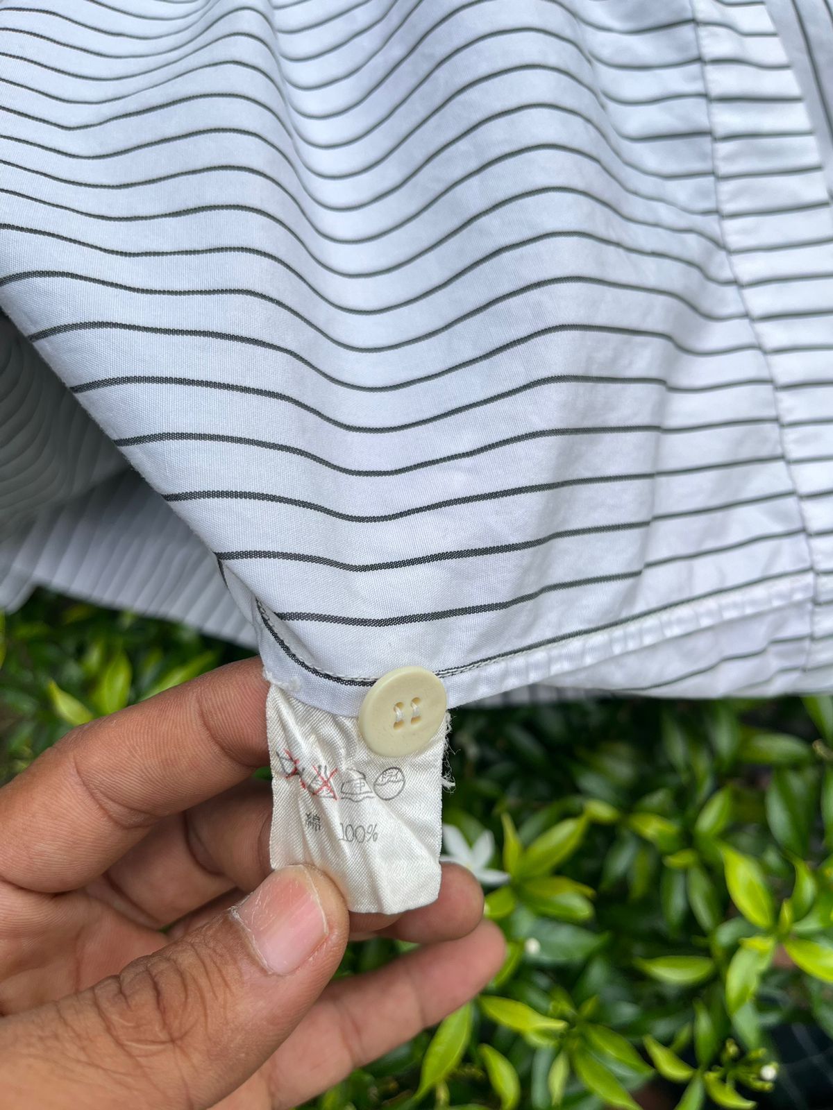 Issey Miyake × Japanese Brand Issey Miyake Stripe Button Shirt Size US M / EU 48-50 / 2 - 8 Thumbnail