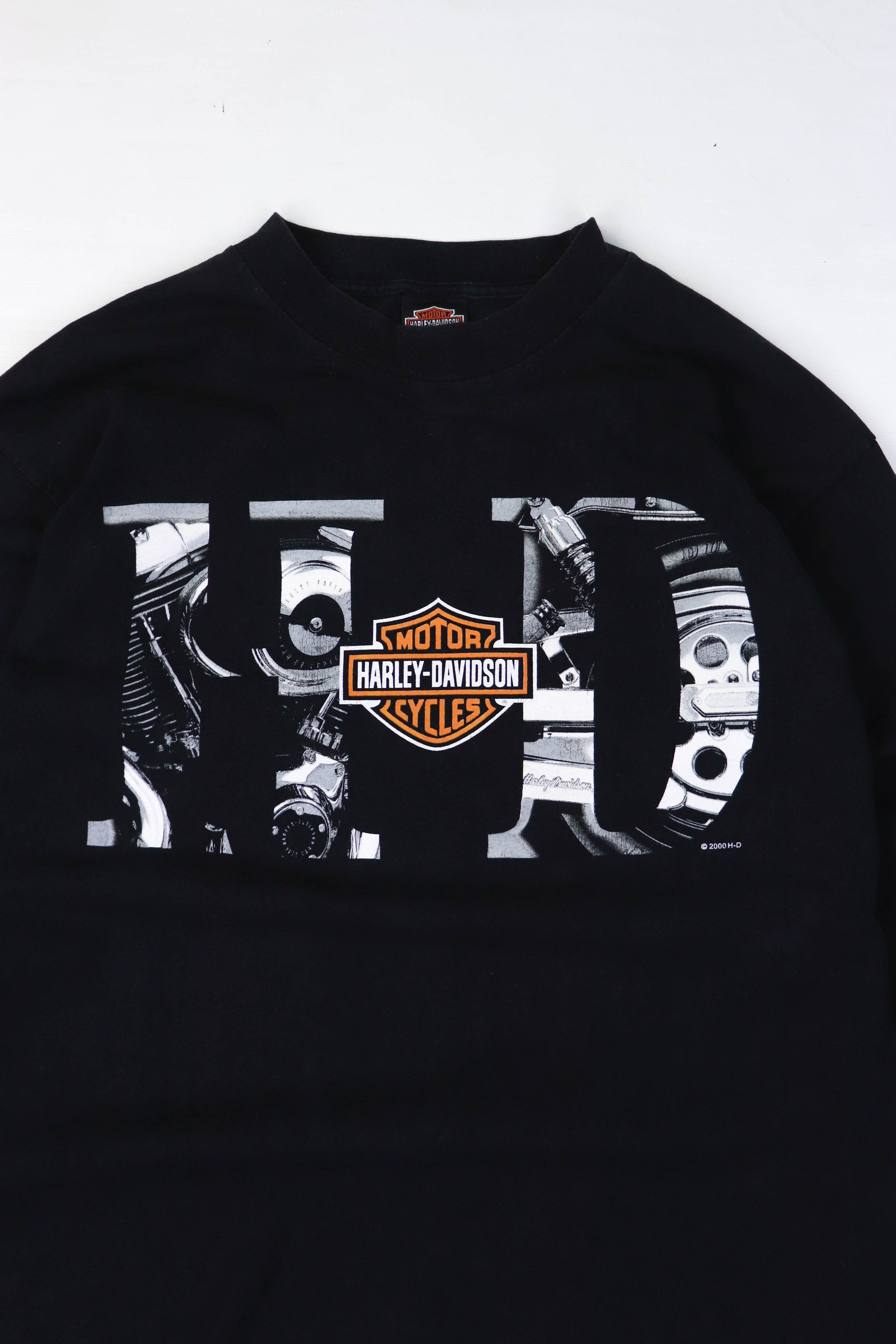 Harley Davidson 00s Vintage Harley Davidson Baja Mexico Big Logo Long Sleeve Size US XL / EU 56 / 4 - 3 Thumbnail