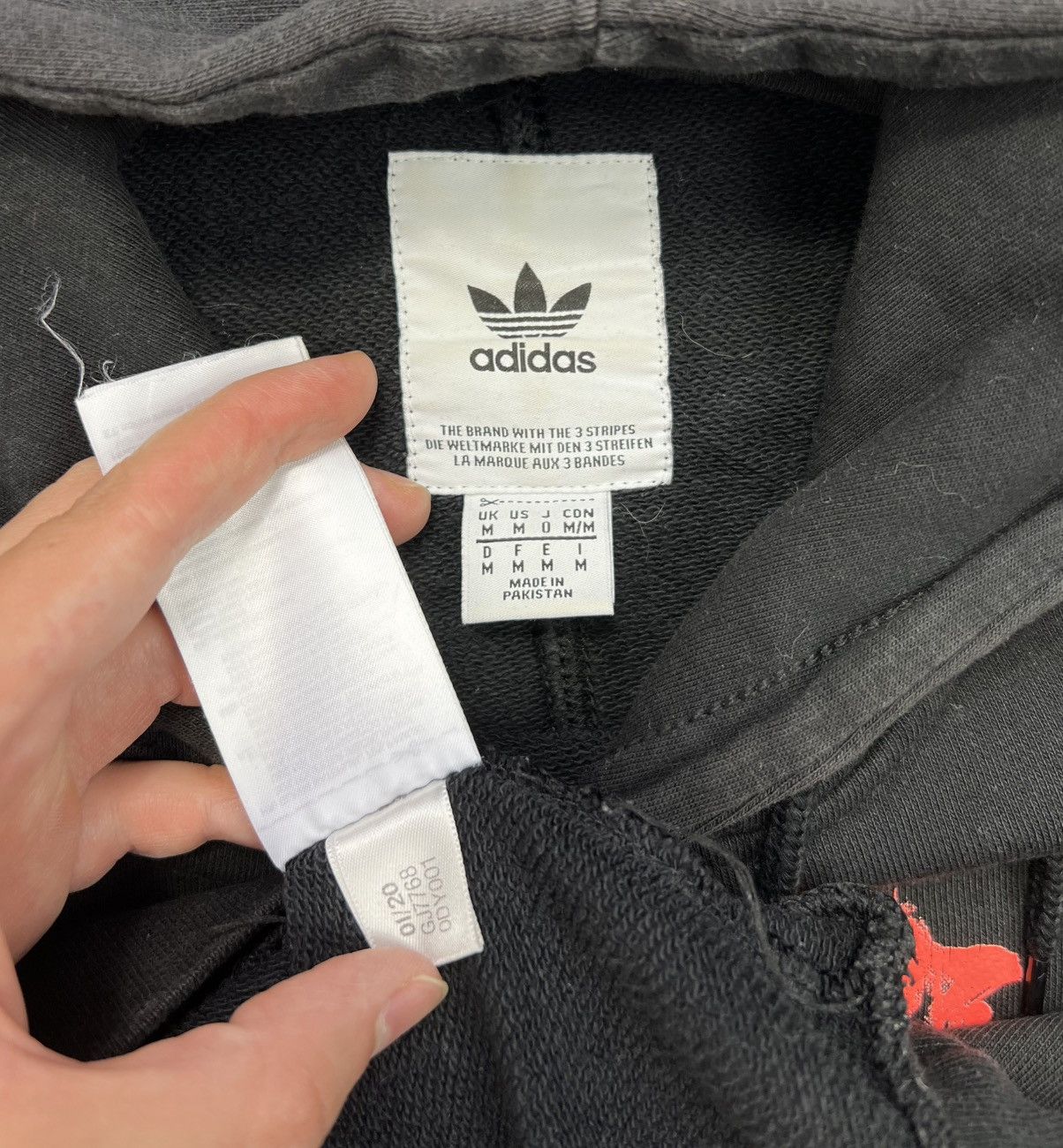 Adidas Hoodie Adidas Big Logo Flowers Black Size US M / EU 48-50 / 2 - 3 Thumbnail