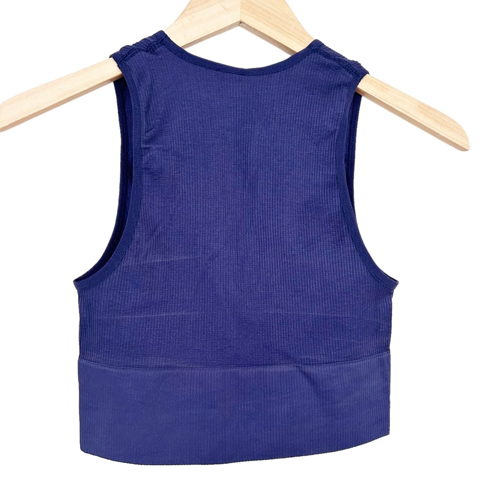 Urban Outfitters Out From Under Navy Blue Ribbed Cropped Tank Top Sz M Size M / US 6-8 / IT 42-44 - 4 Thumbnail