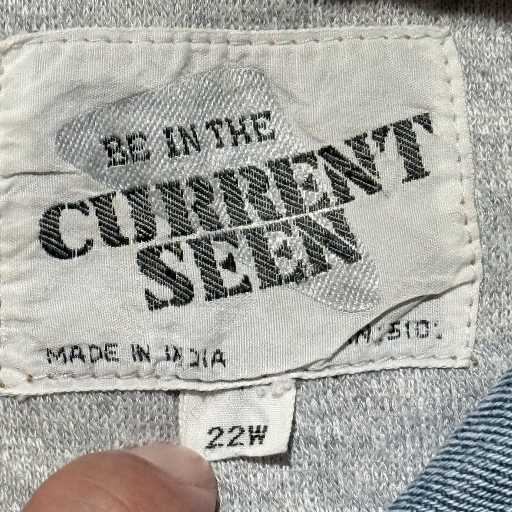 Vintage Vintage Current Seen Trucker Jacket Women's Blue Light Wash Denim Hooded - 22W Size 3XL / US 20-22 - 6 Thumbnail