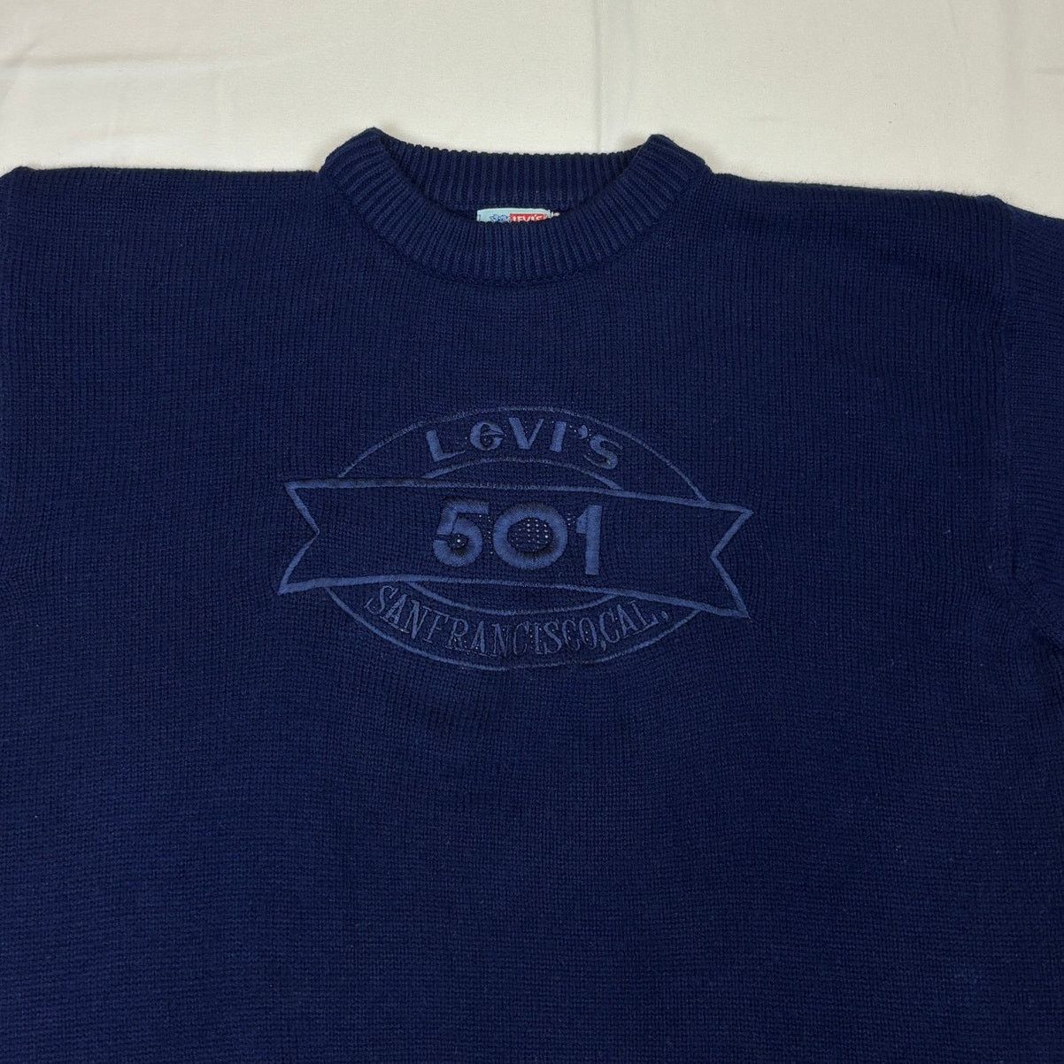 Vintage Vintage Levi's 501 Knitwear Western Wear Sweater Men's XL Size US XL / EU 56 / 4 - 2 Thumbnail