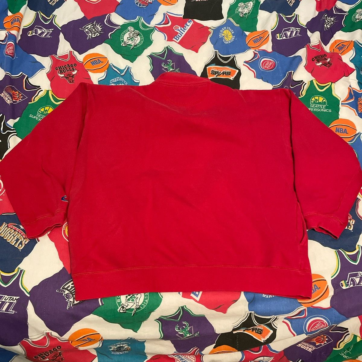 NCAA × Vintage Vintage NCAA Wisconsin Badgers Football Quarter Zip Jacket Size US XXL / EU 58 / 5 - 2 Thumbnail