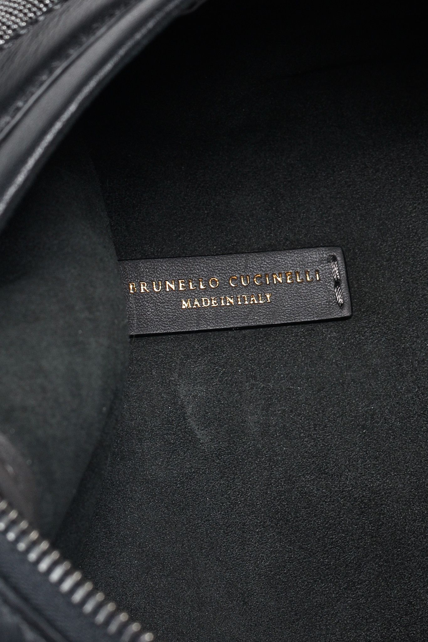 Brunello Cucinelli Brunello Cucinelli Black Leather Monili Crossbody Belt Bag Size ONE SIZE - 11 Thumbnail