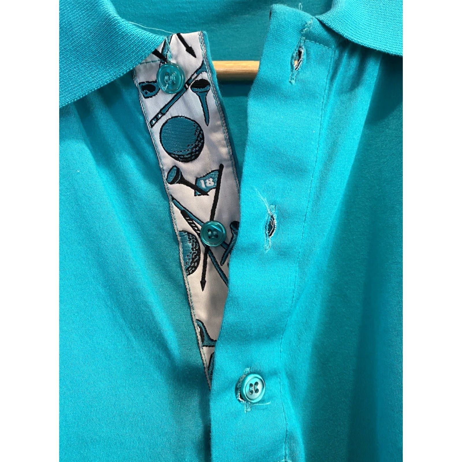 Vintage VINTAGE Polo Shirt La Mode Green Polo Shirt NOS XL Men Green Cotton Golf NWT 90s Mens Size US XL / EU 56 / 4 - 3 Thumbnail