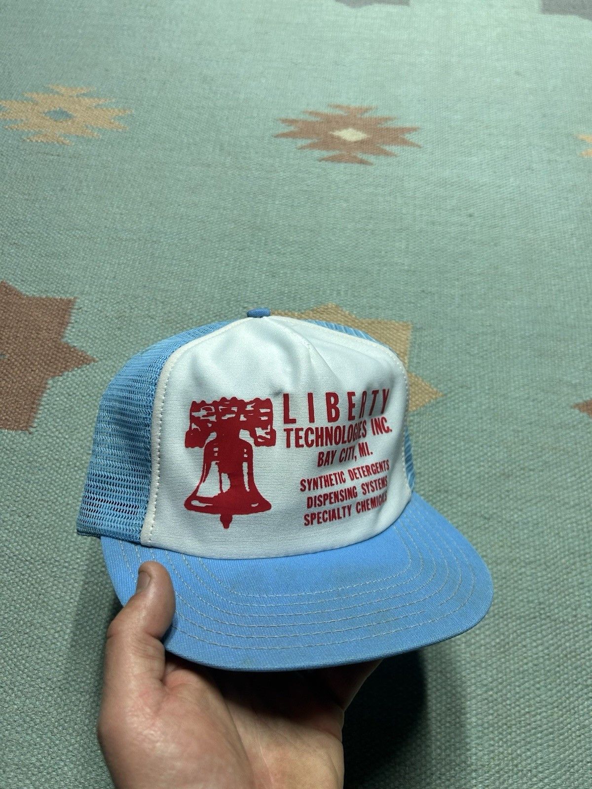 Vintage Vtg 80s trucker hat Liberty Technologies Michigan made USA Size ONE SIZE - 1 Thumbnail