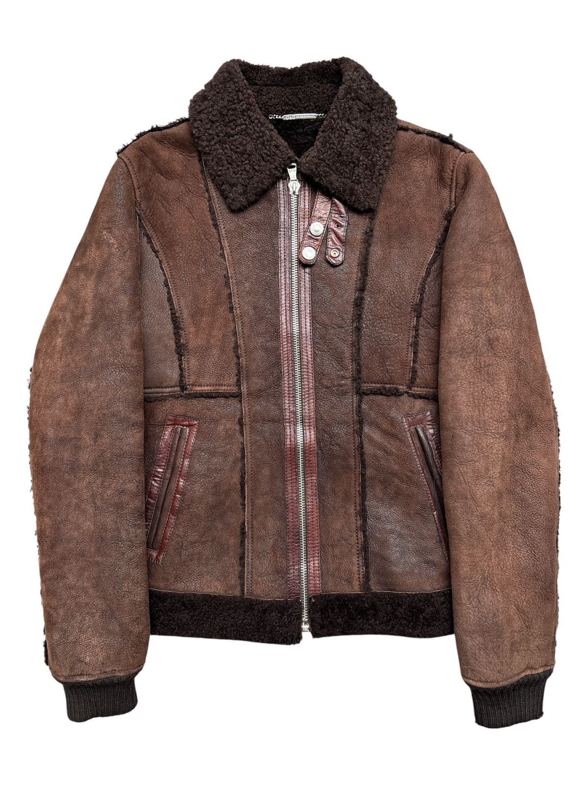Dolce & Gabbana AW09 Lamb Leather Shearling Jacket Size US M / EU 48-50 / 2 - 1 Thumbnail