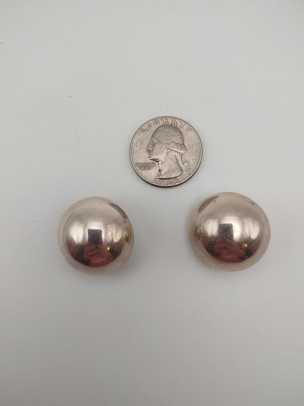 Other Taxco Mexico Sterling Domed Clip On Earrings Size ONE SIZE - 4 Thumbnail