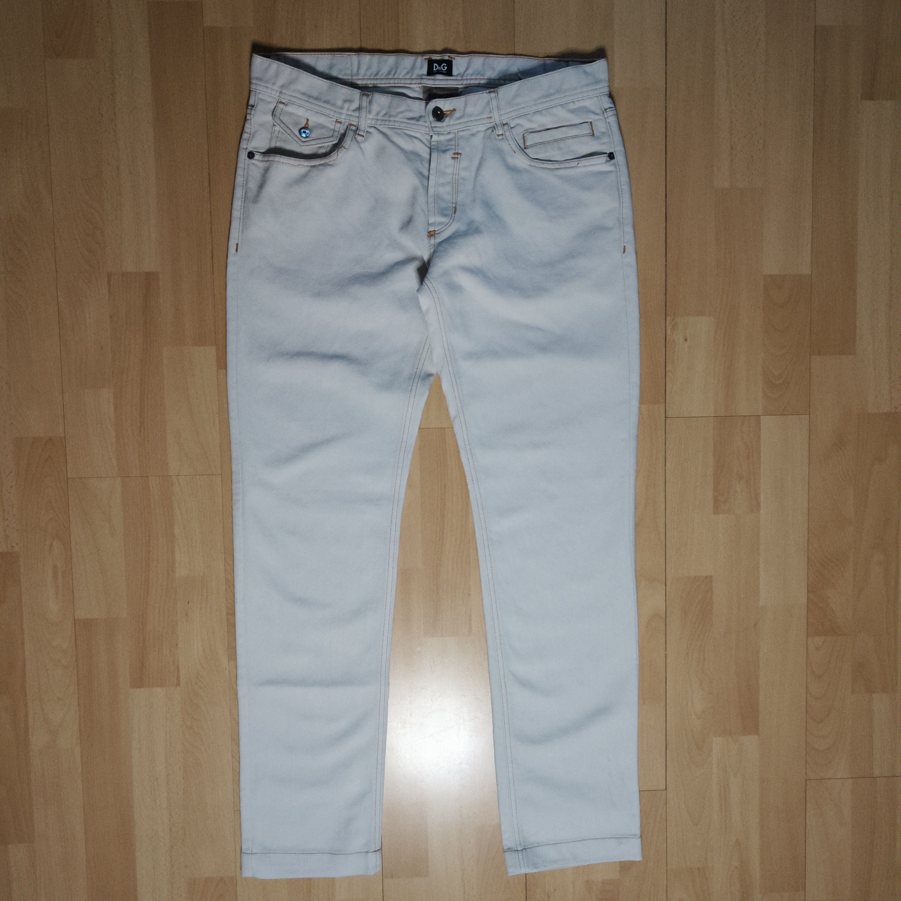 Dolce & Gabbana × Vintage DOLCE&GABBANA Cotton Straight Fit Jeans Made In Morocco Size US 35 - 1 Thumbnail