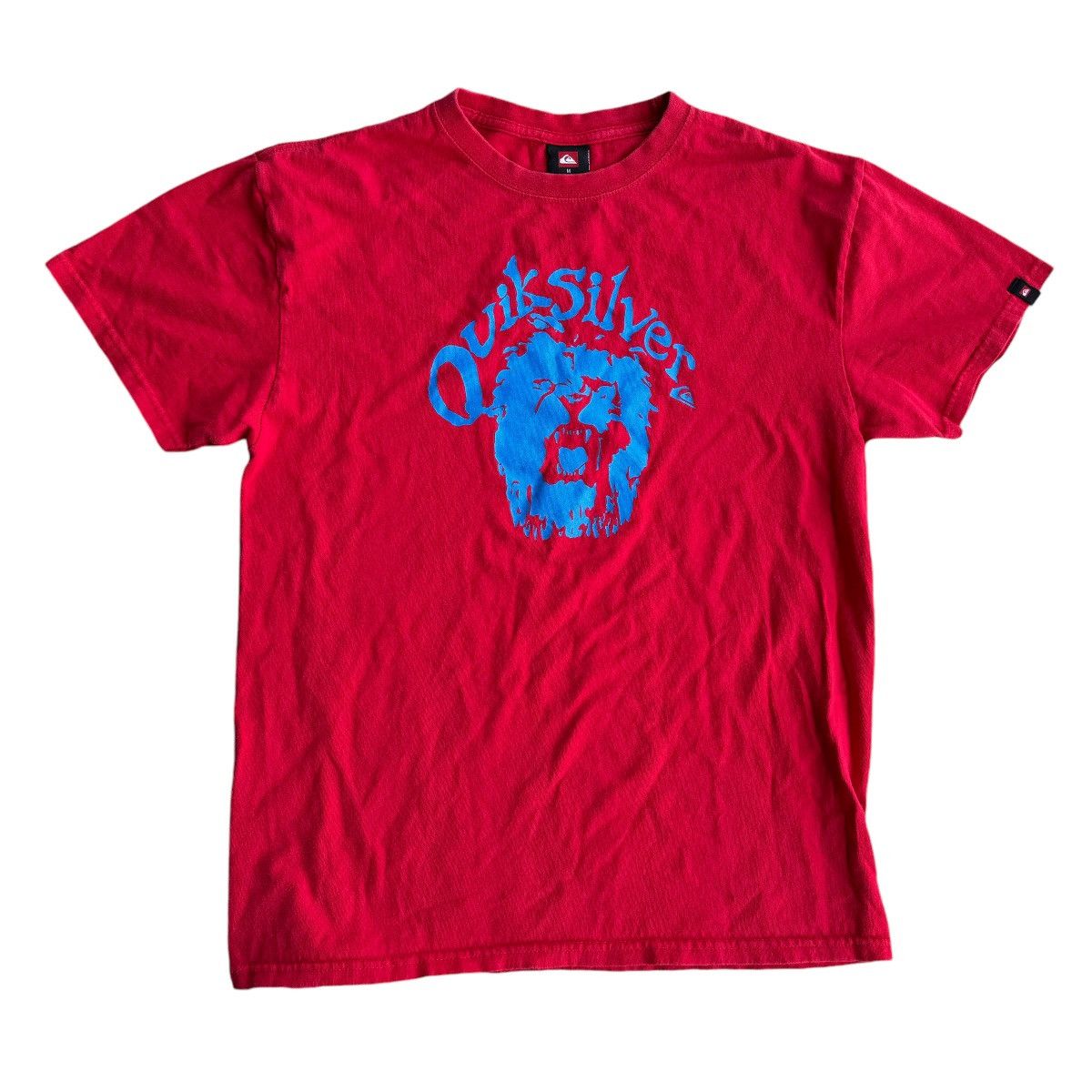 Billabong × Quiksilver × Vintage RARE 90s Lion Roar Quiksilver Graphic Vintage Tee Shirt Size US M / EU 48-50 / 2 - 2 Thumbnail