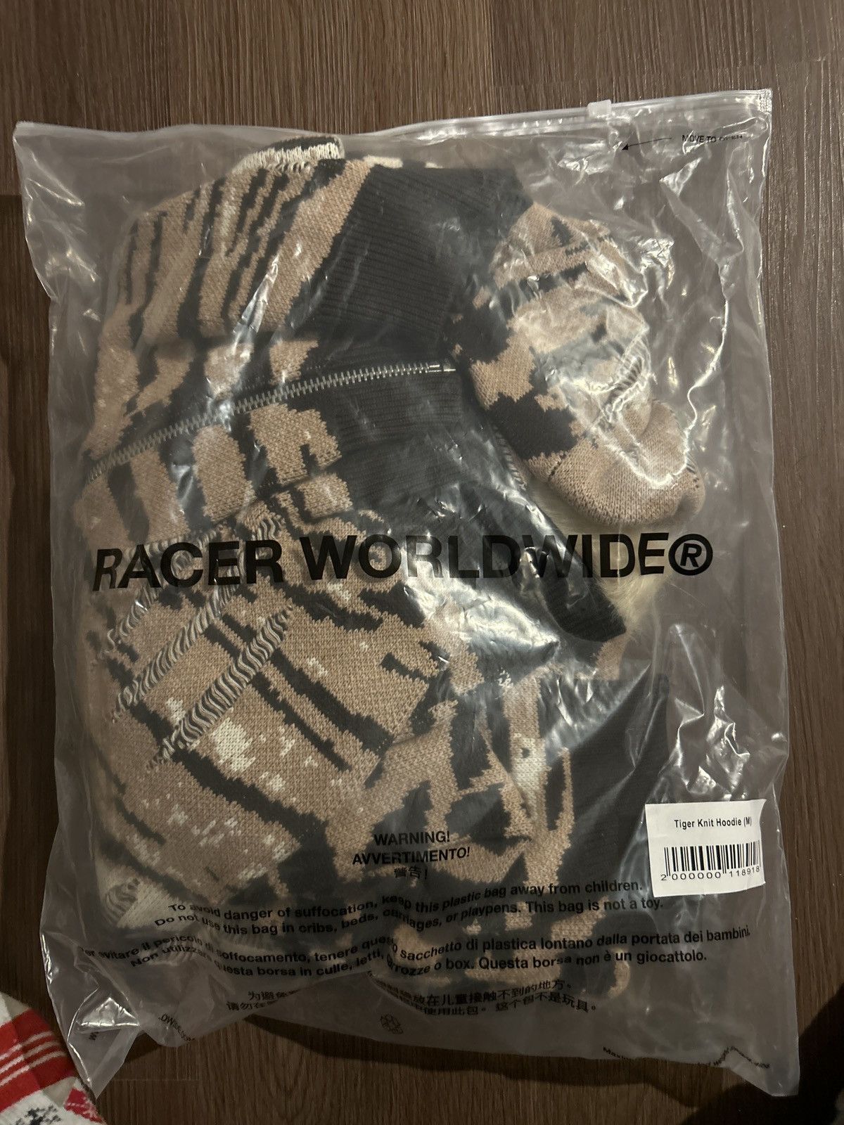 Racer Worldwide Tiger Knit Hoodie Racer Worldwide Brand New Sealed in Bag Size US M / EU 48-50 / 2 - 3 Thumbnail