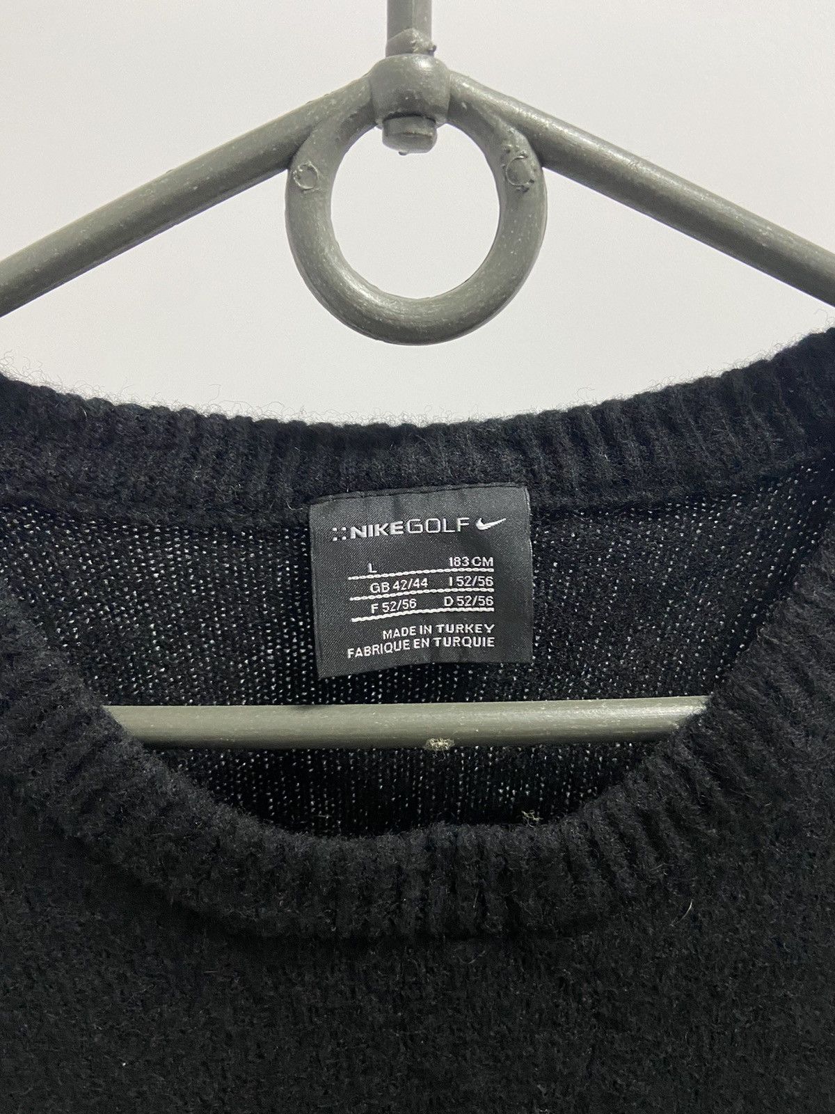 Nike × Vintage Nike Golf Sweater Vintage Small Swoosh Wool Size US L / EU 52-54 / 3 - 6 Thumbnail