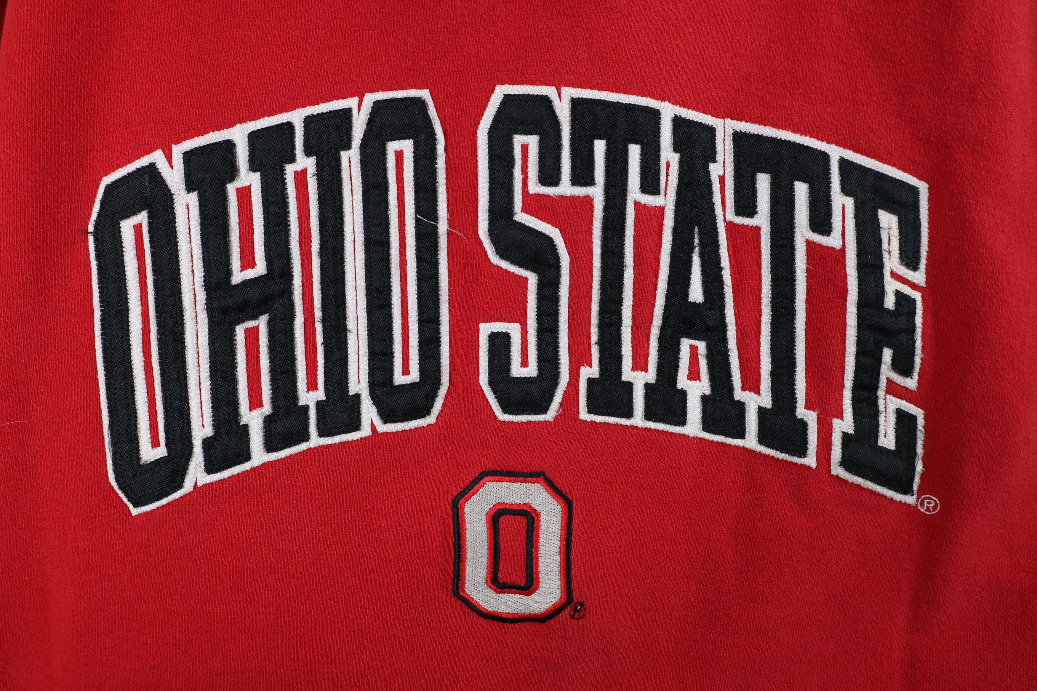 Vintage Vintage 90s Ohio State University Football Hoodie Sweatshirt Size US XL / EU 56 / 4 - 4 Thumbnail