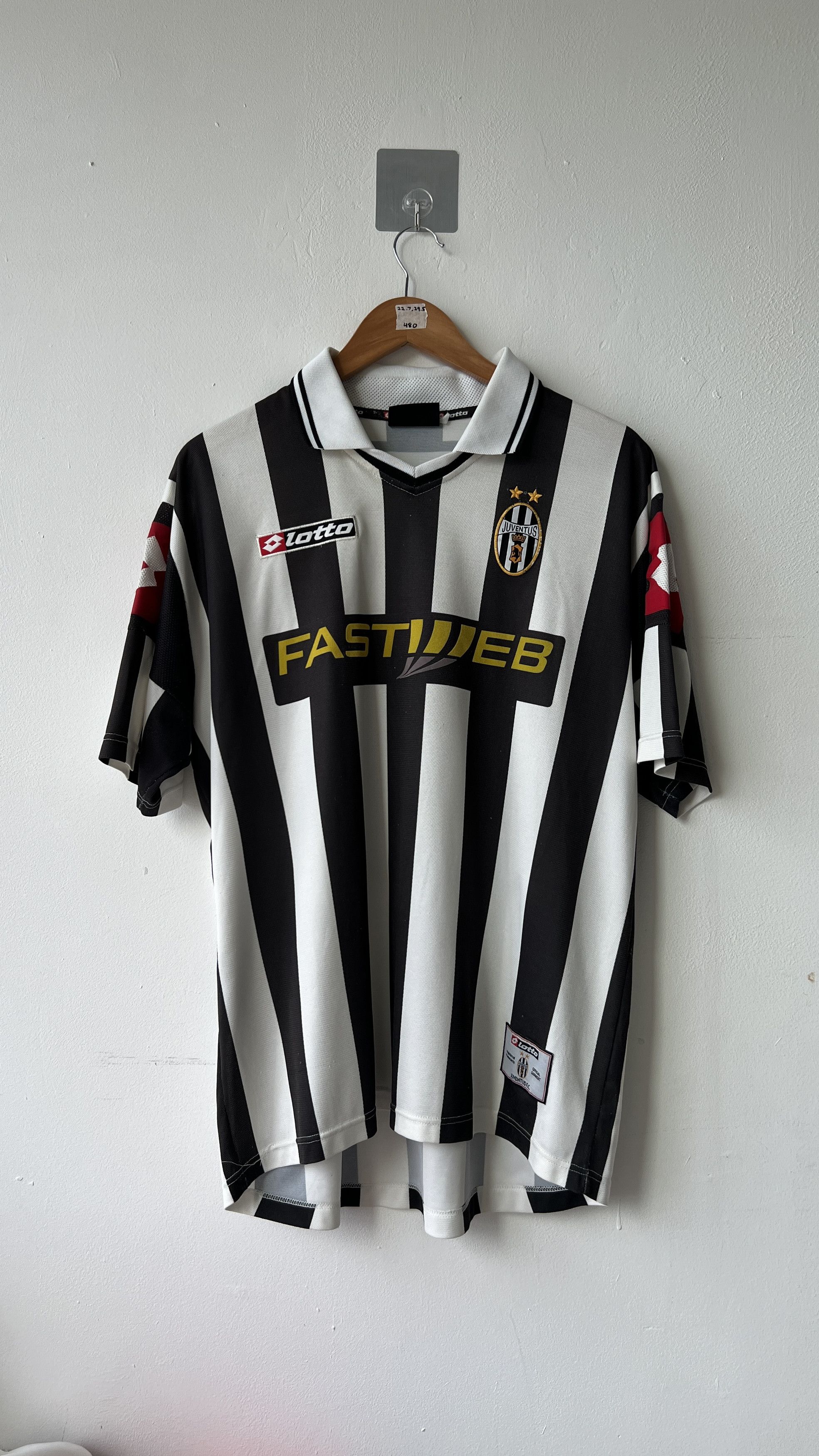 Lotto Sport (L) Juventus 2001-02 Home Shirt Salas #9 Kit Size US L / EU 52-54 / 3 - 2 Thumbnail
