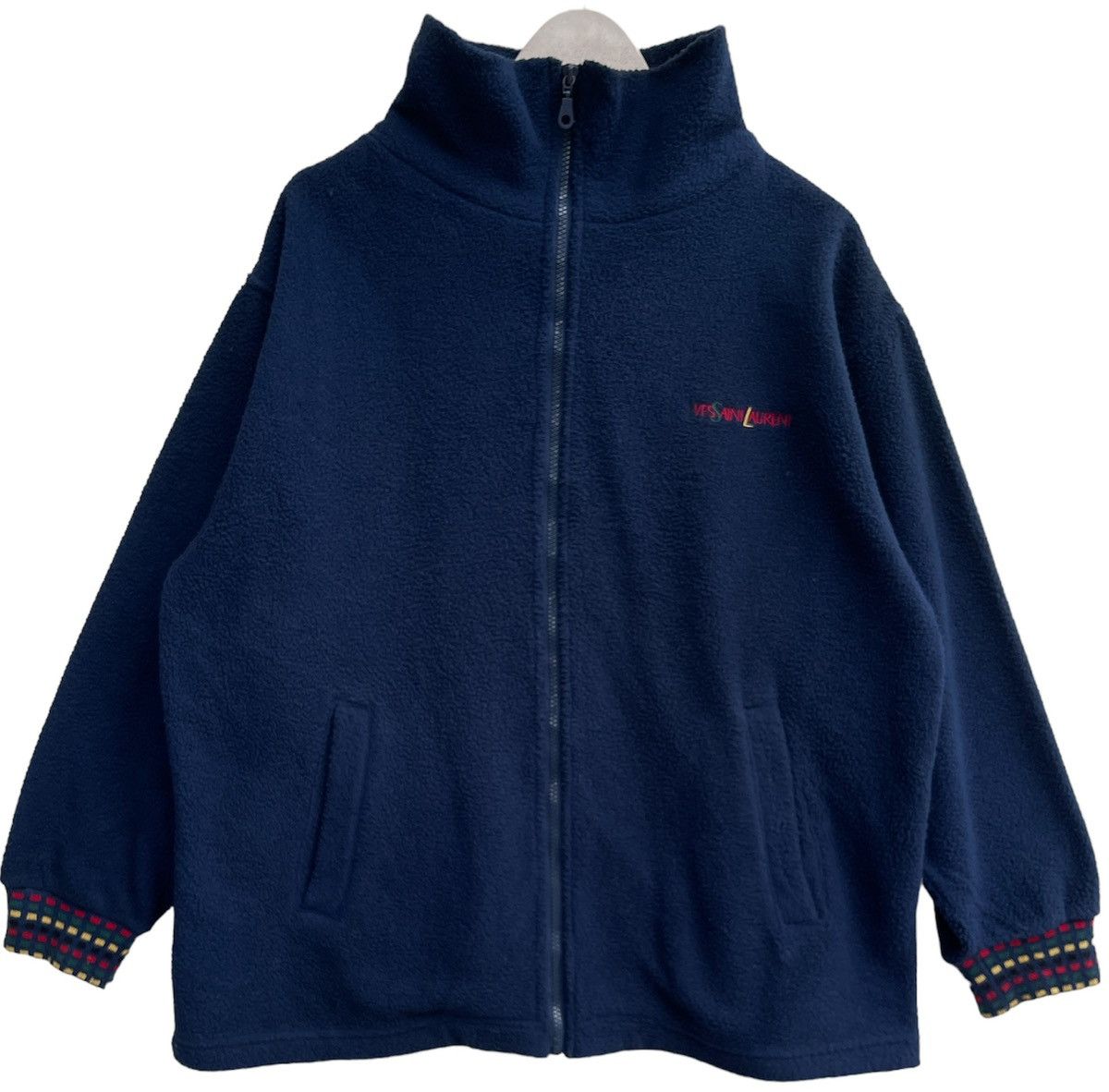 Designer × Vintage × Yves Saint Laurent Vintage Yves Saint Laurent pour homme Fleece Jacket Size US M / EU 48-50 / 2 - 2 Thumbnail