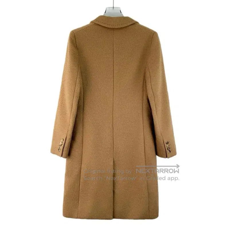 Max Mara MaxMara Brown Wool Women's Coat . Size XXS / US 00 / IT 34 - 2 Thumbnail