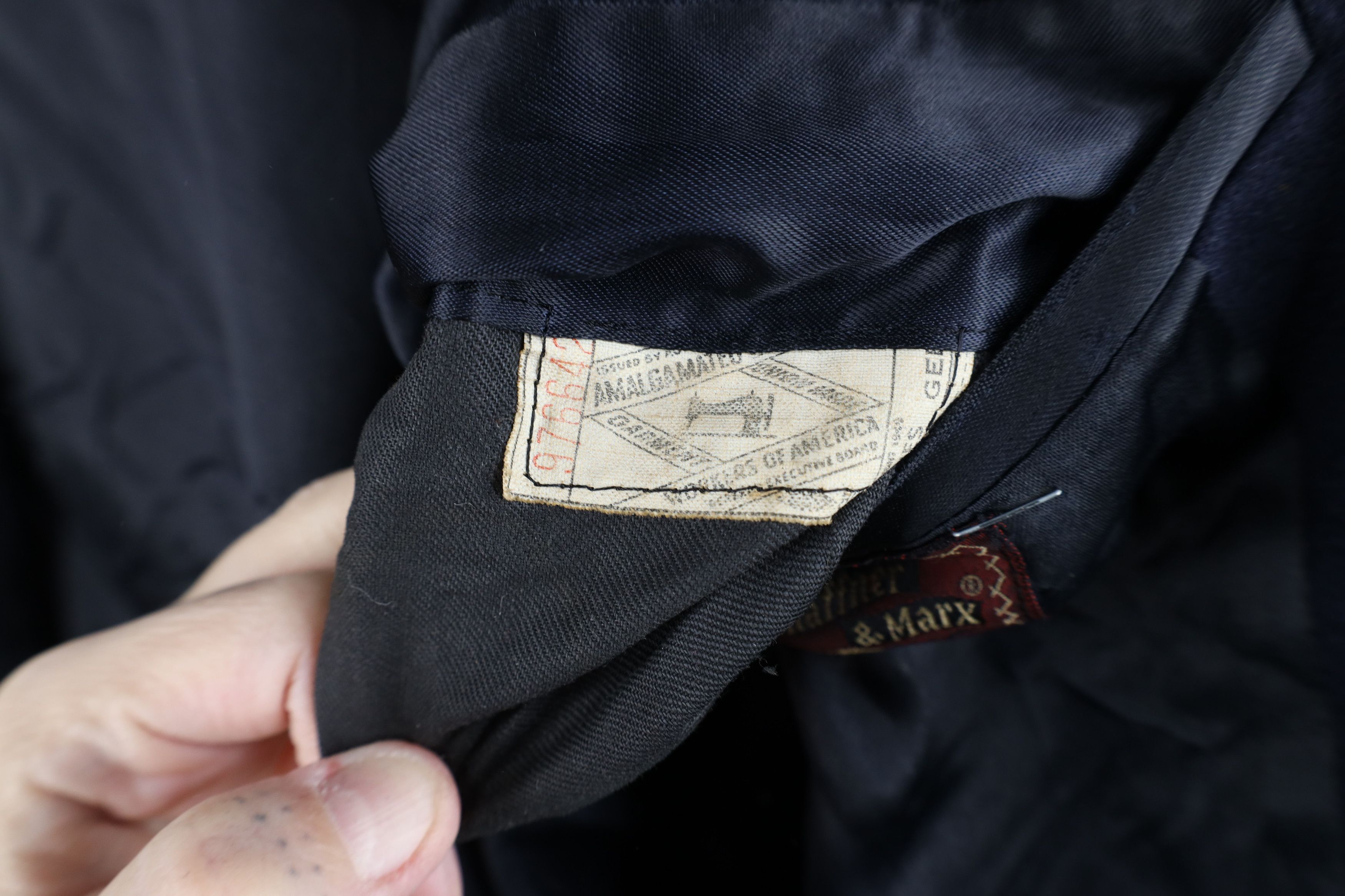 Vintage Vintage 50s 60s Streetwear Velour Wool Overcoat Jacket Blue Size US XL / EU 56 / 4 - 13 Thumbnail