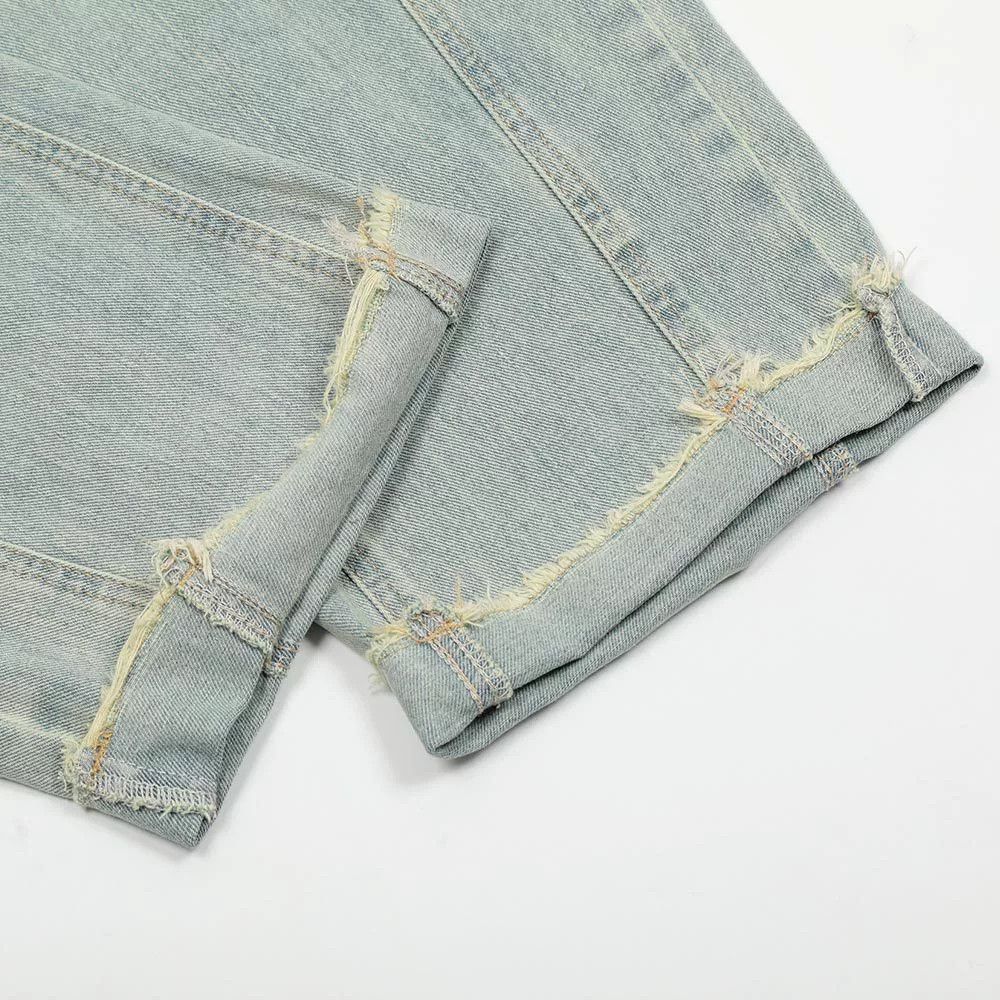 Jean Punk vintage washed distressed raw edge jeans Size US 32 / EU 48 - 5 Thumbnail