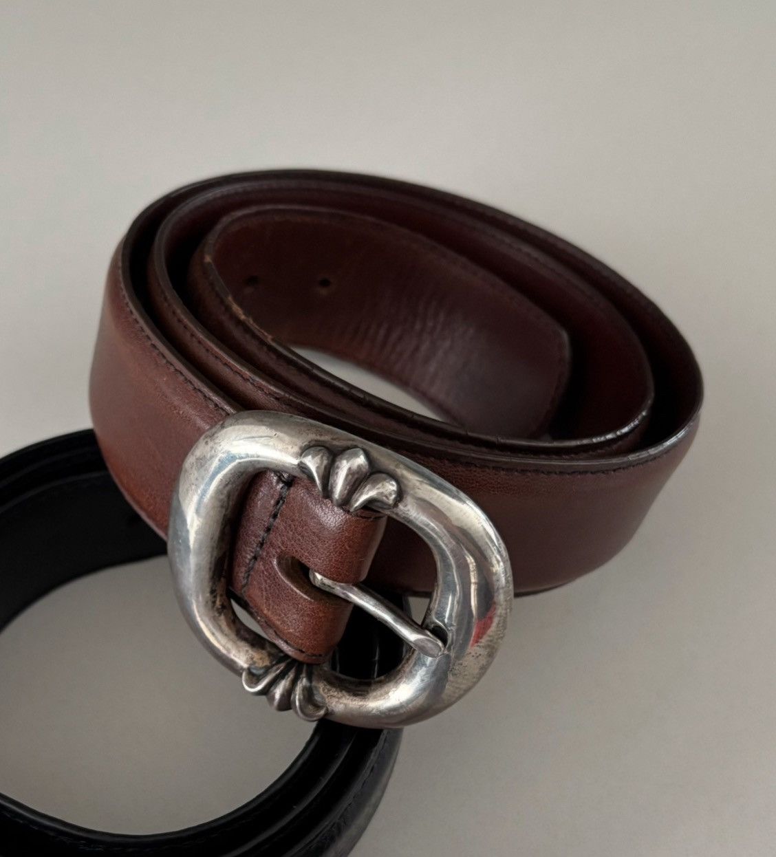 Chrome Hearts Chrome Hearts Brown Gunslinger Belt Size 32 - 2 Thumbnail