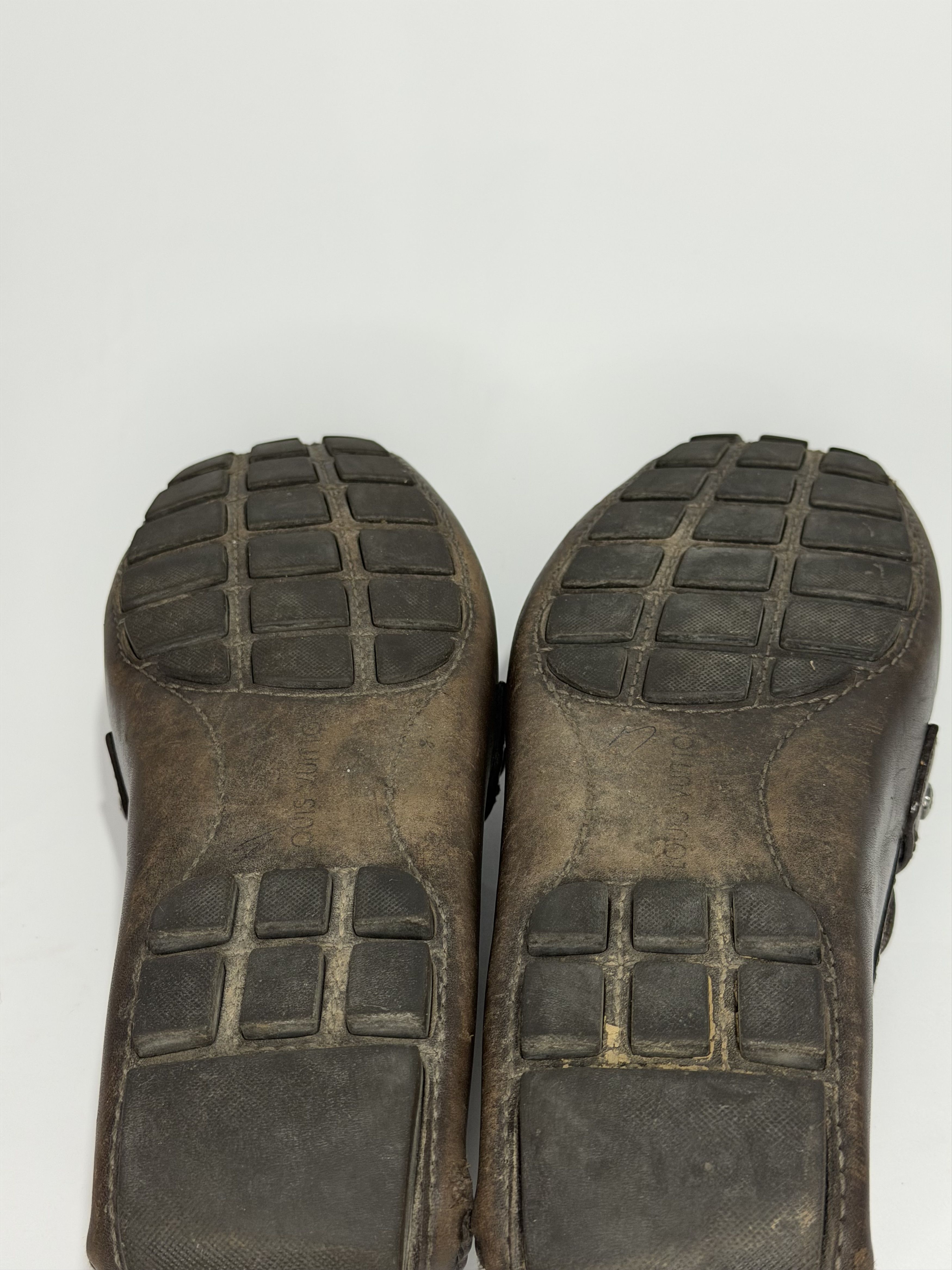 Louis Vuitton Louis Vuitton Brown Leather Hockenheim Loafers Size US 7 / EU 40 - 7 Thumbnail