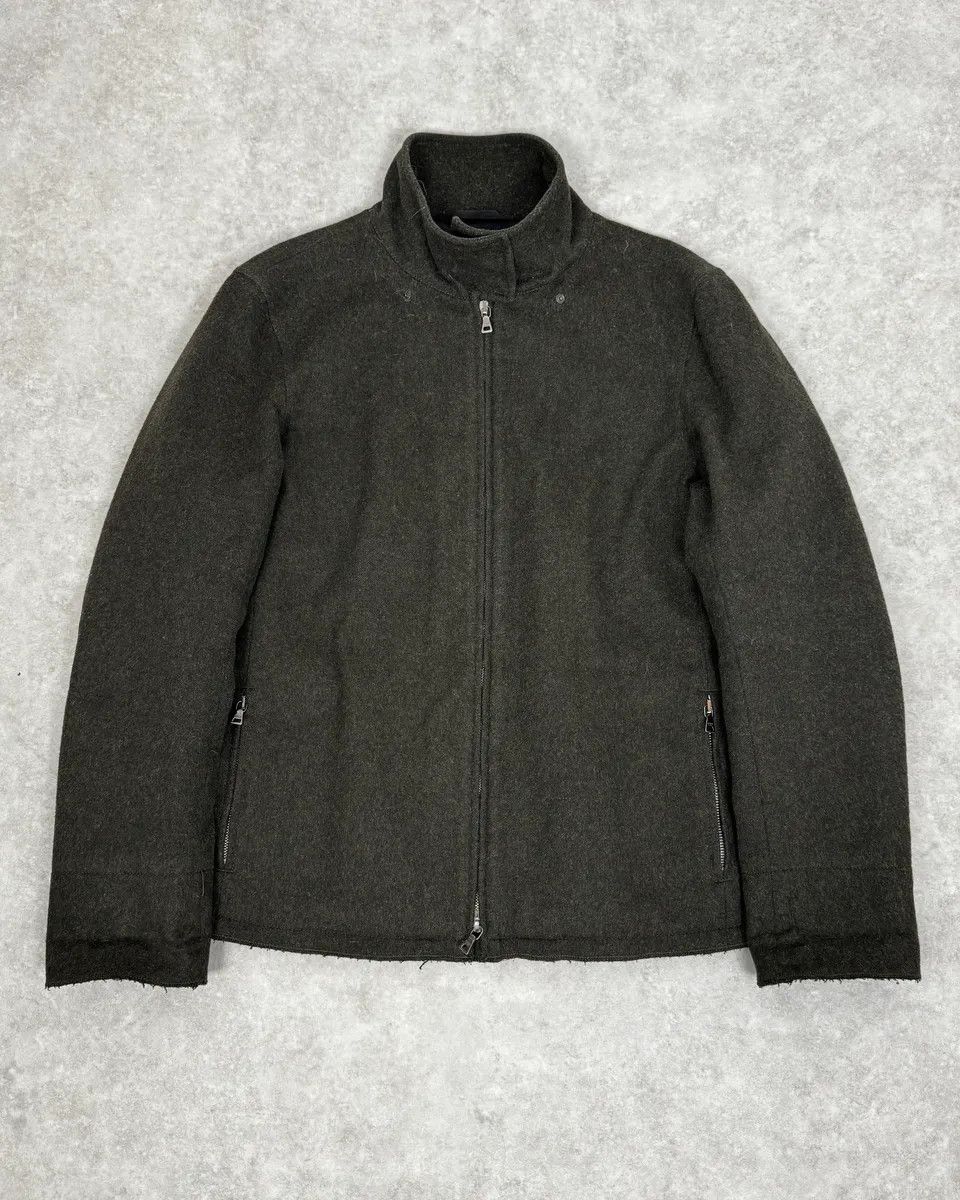 Prada 2000s Prada Fur Hood Green Wool Jacket Size US S / EU 44-46 / 1 - 2 Thumbnail