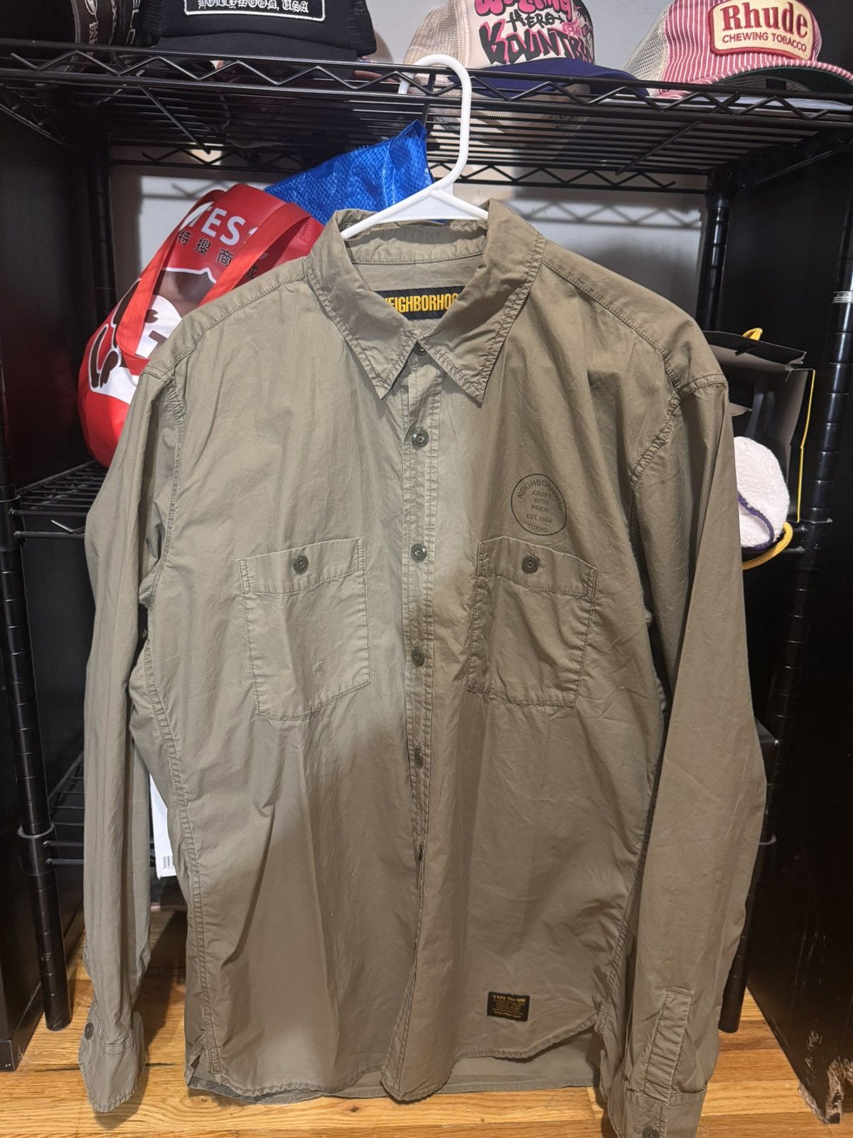 Neighborhood Neighborhood button up shirt Sz XL | Grailed 