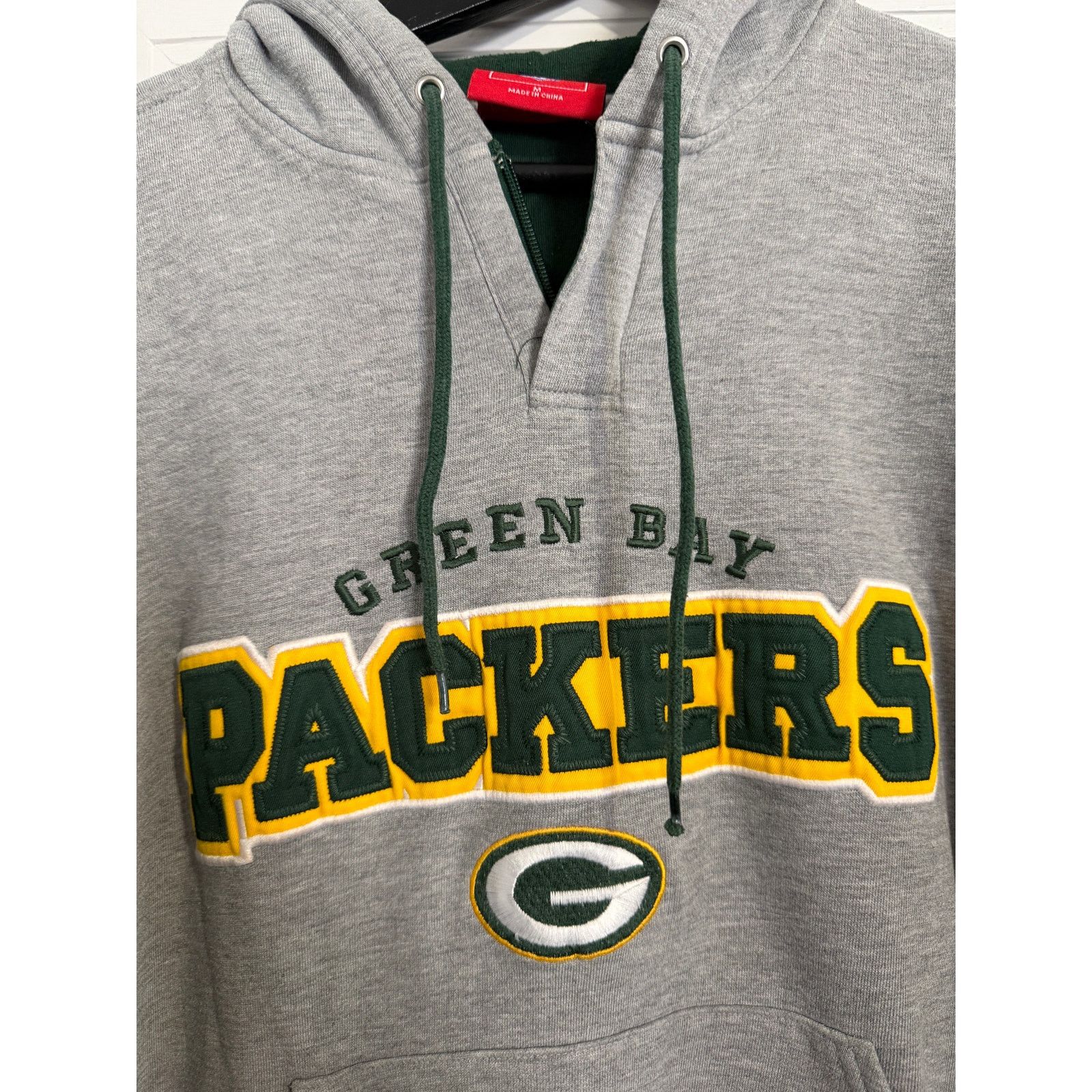 NFL Green Bay Packers 1/4-Zip Hoodie Sweatshirt Size Medium Size US M / EU 48-50 / 2 - 2 Thumbnail