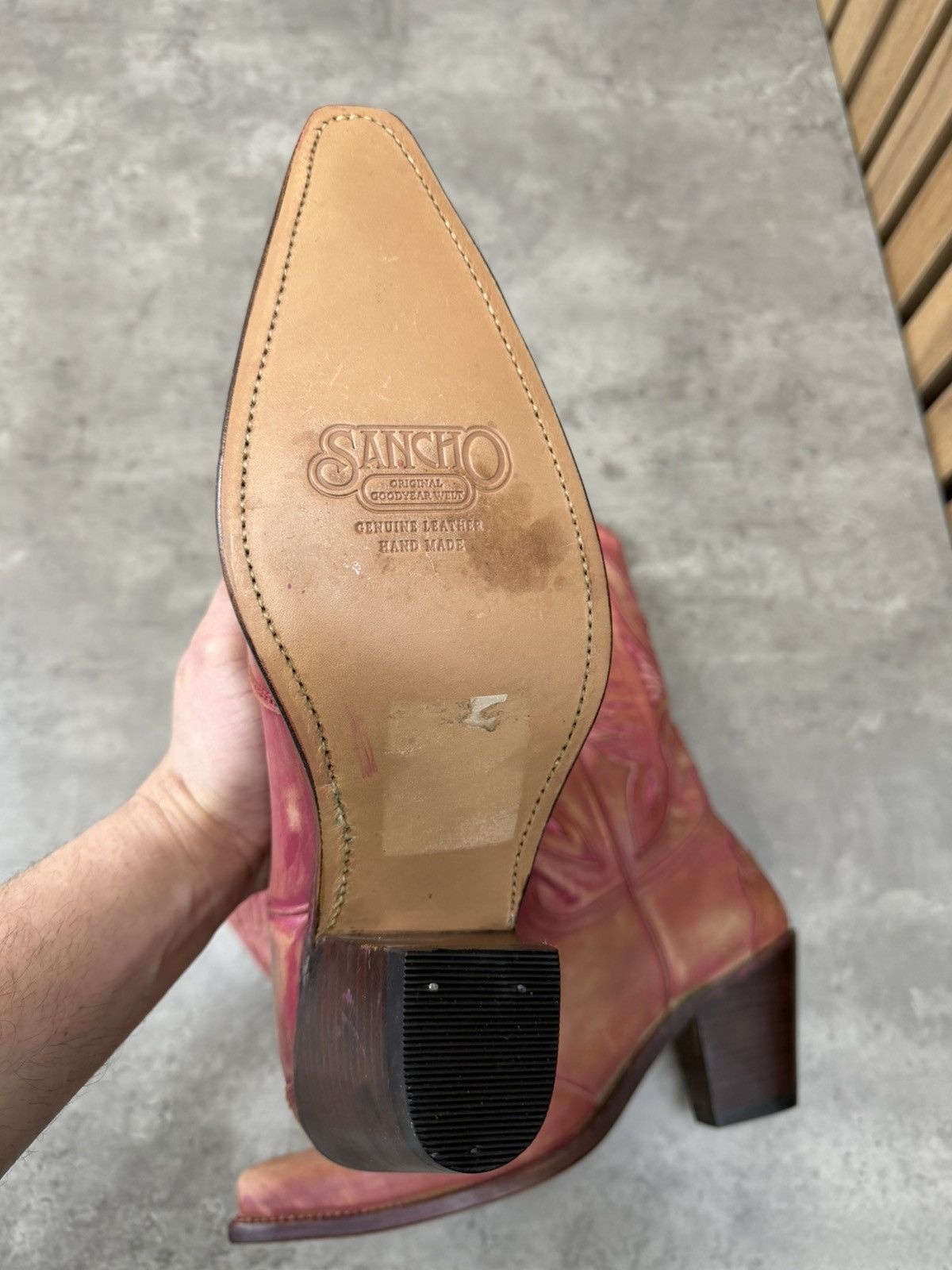 Sancho Boots Sancho Boots Custom Dyed Pink Western Cowboy Boots EU 41 Size US 11 / IT 41 - 12 Thumbnail