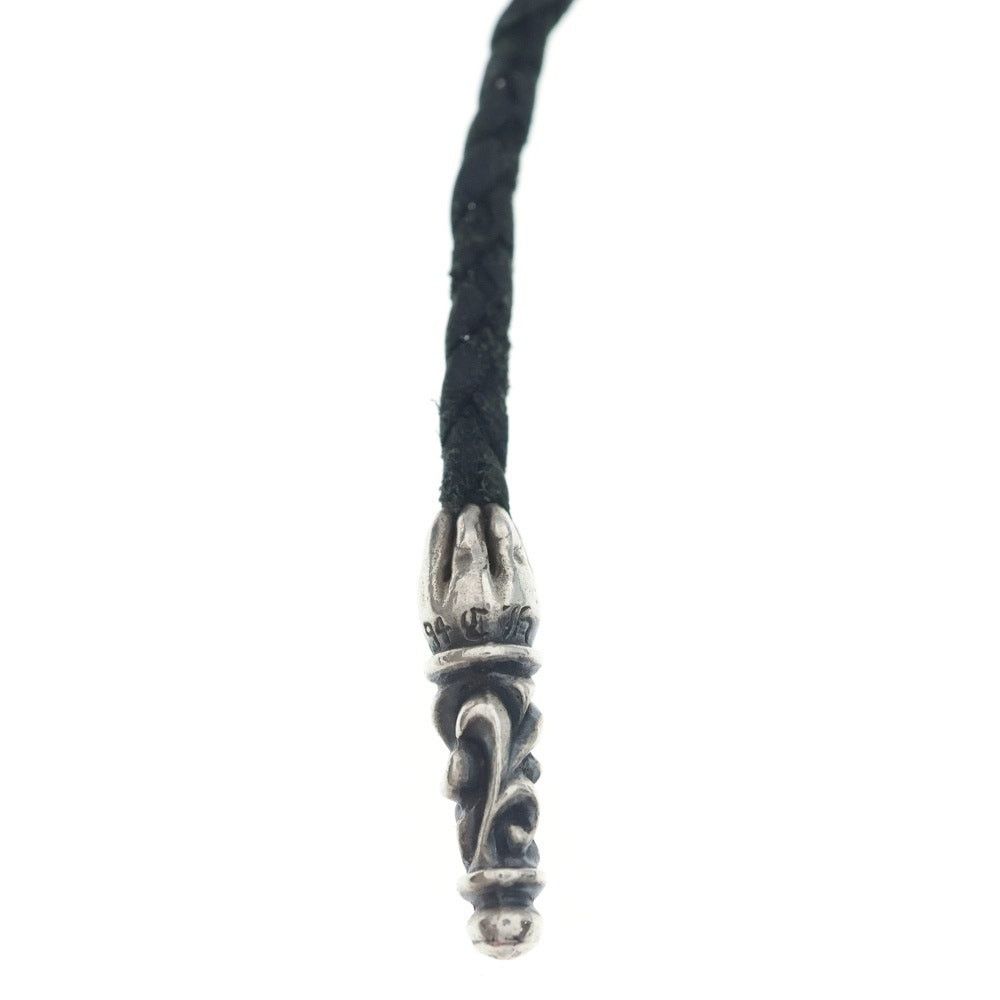 Chrome Hearts Chrome Hearts Leather Braid Scroll Necklace Size ONE SIZE - 4 Thumbnail