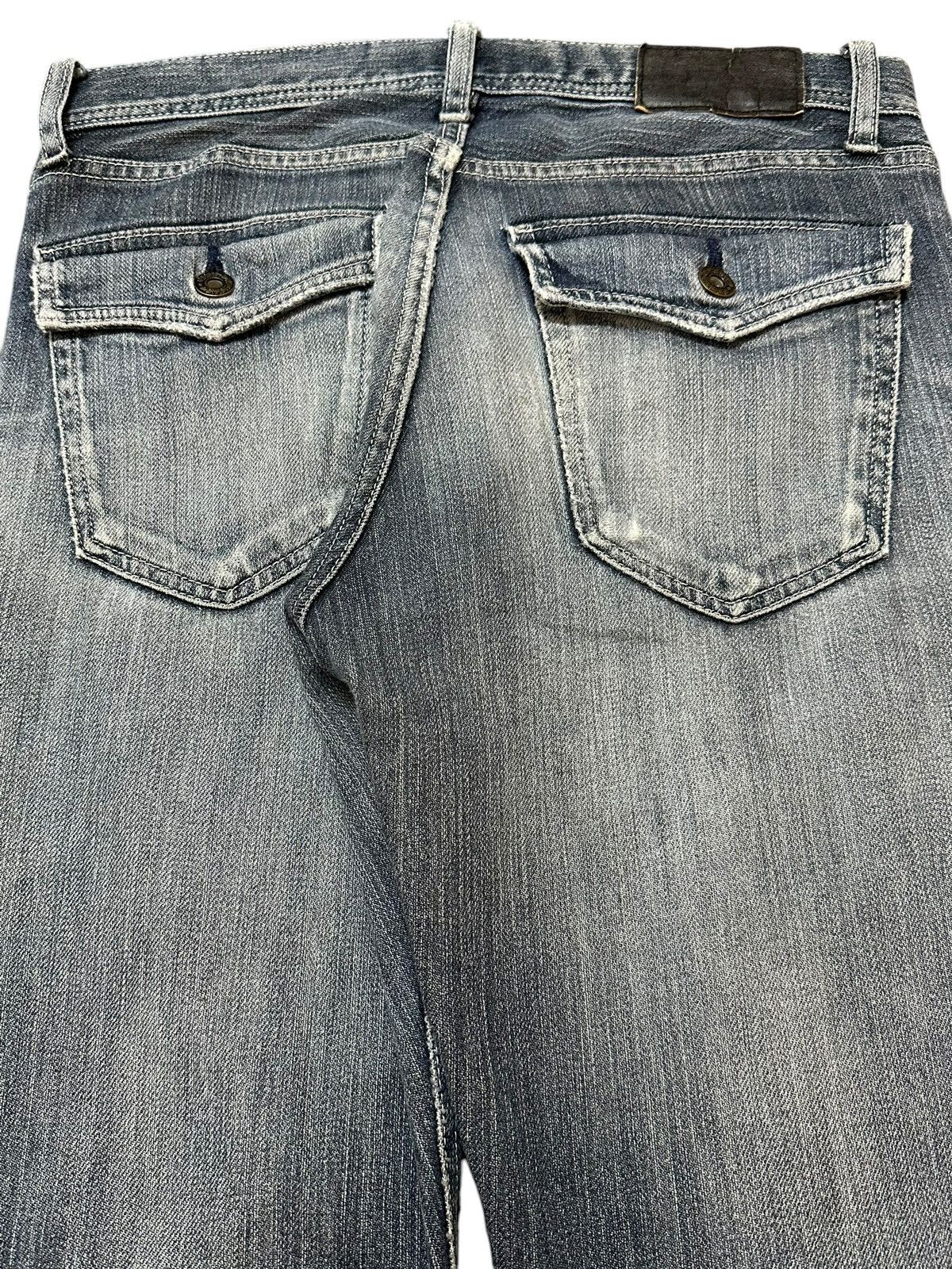 Evisu Vintage Japanese Uniqlo Blue Faded Wash Distress Style Jeans Size US 30 / EU 46 - 6 Thumbnail