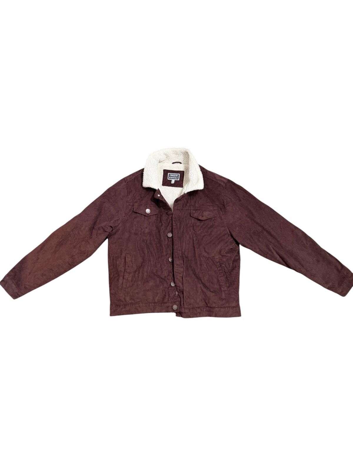 Other Cornerstore Bodega Sherpa Lined Corduroy Jacket Burgundy Size US L / EU 52-54 / 3 - 1 Thumbnail