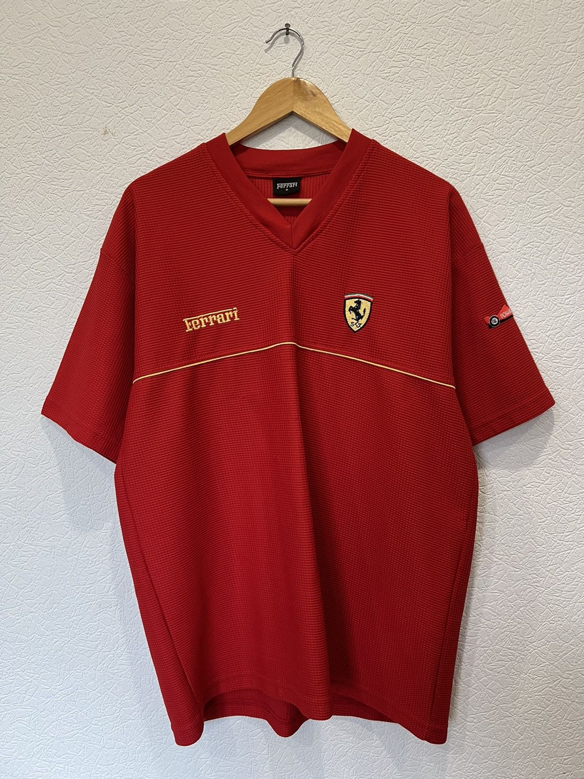 Ferrari × Vintage Vintage Ferrari Oversized T Shirt Red Racing Size US XL / EU 56 / 4 - 1 Thumbnail