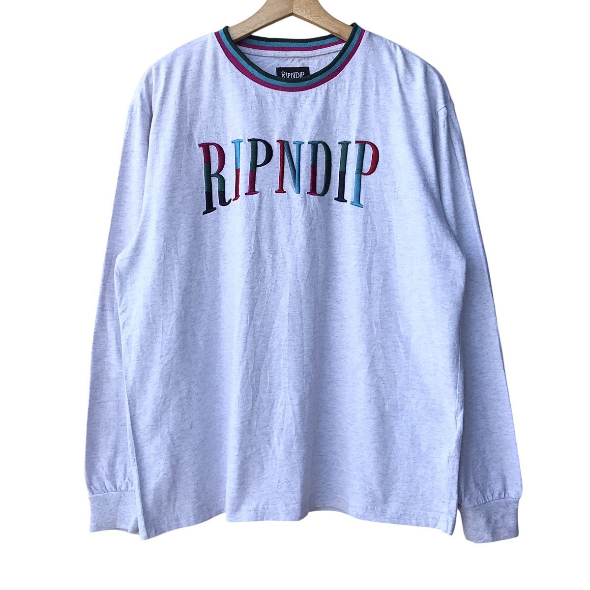 RIPNDIP Rip N Dip LA Embroidery Spellout Longsleeve Tee Size US L / EU 52-54 / 3 - 1 Thumbnail