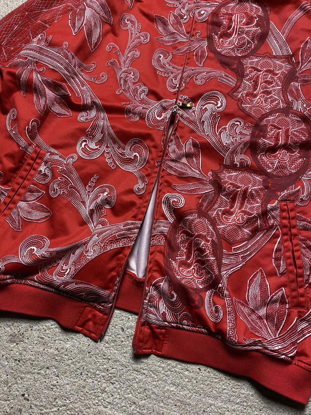 Affliction Pelle pelle zip-up sweatshirt vintage red retro baggy Size US XL / EU 56 / 4 - 10 Thumbnail