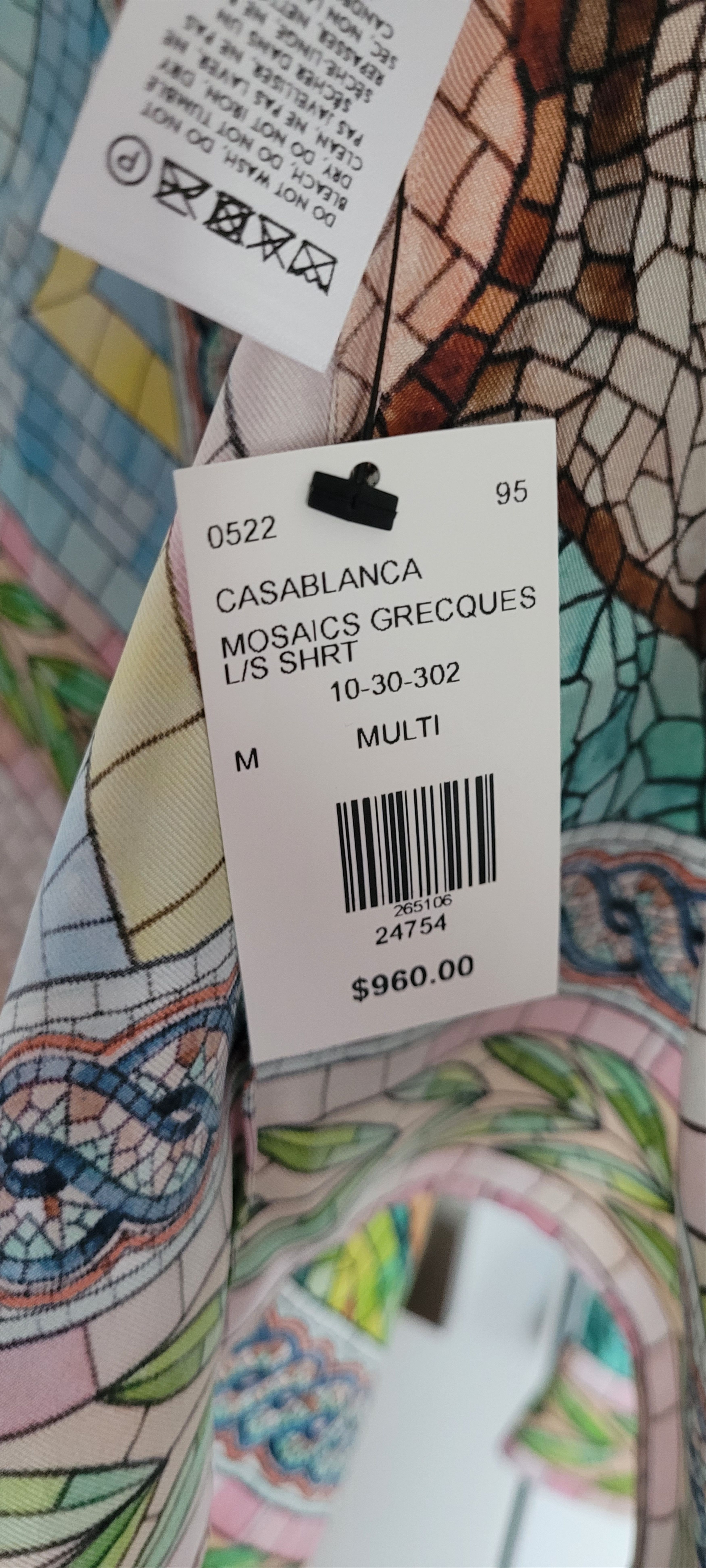 Casablanca Casablanca silk shirt. NWT size medium Size US M / EU 48-50 / 2 - 6 Thumbnail