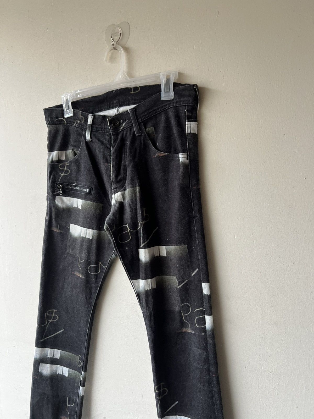 SHAREEF Vintage Shareef Japan All Printed Denim Jeans Size US 29 - 18 Thumbnail