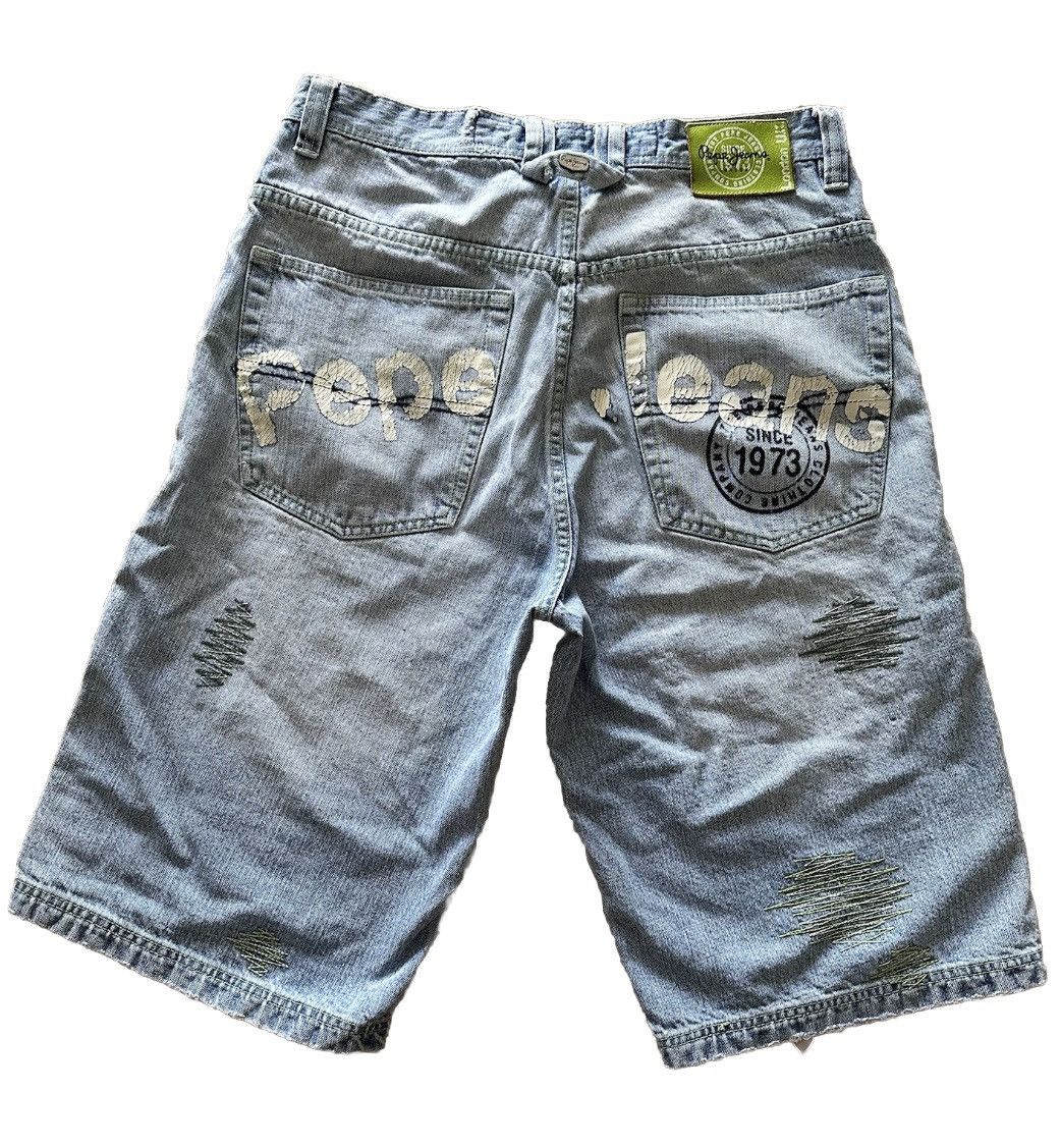 Pepe Jeans × Vintage Vintage 2000s Pepe Jeans Cargo Baggy Utility Rare Y2K Shorts Size US 34 / EU 50 - 1 Thumbnail