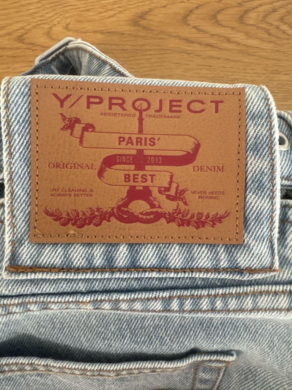 Y/Project Blue Y-Belt Jeans Size US 31 - 4 Thumbnail