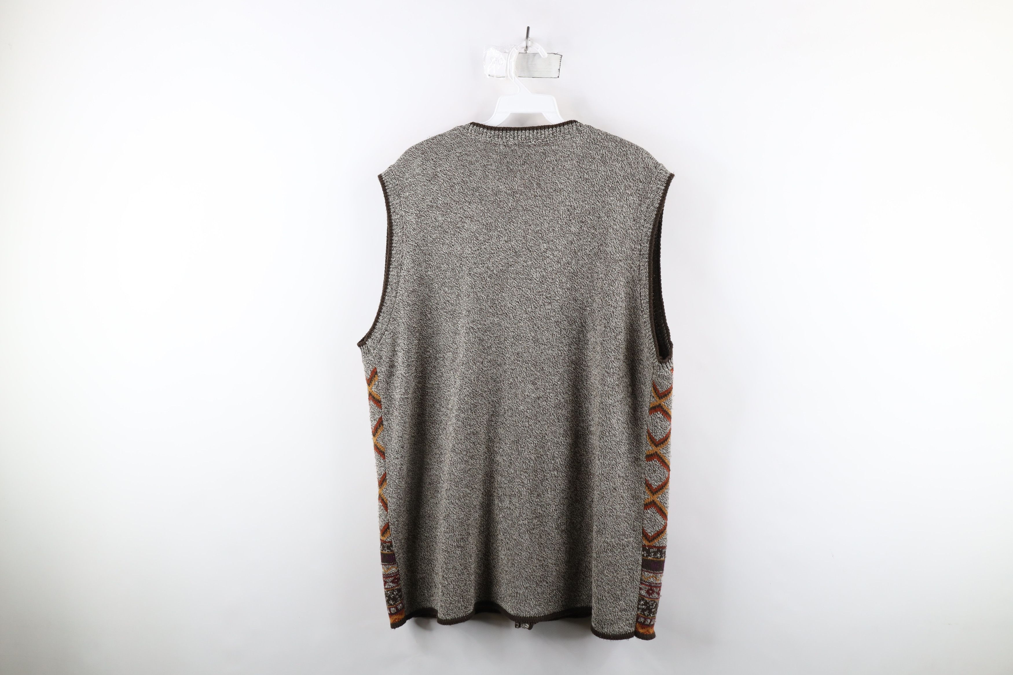 Vintage Vintage 60s 70s Mid Century Modern MCM Knit Sweater Vest USA Size XXL / US 16-18 / IT 52-54 - 7 Thumbnail