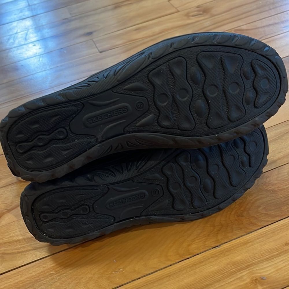 SKECHERS Skechers Black Reggae Fest Steady Quilted Bungee Ankle Boot Size US 6.5 / IT 36.5 - 6 Thumbnail
