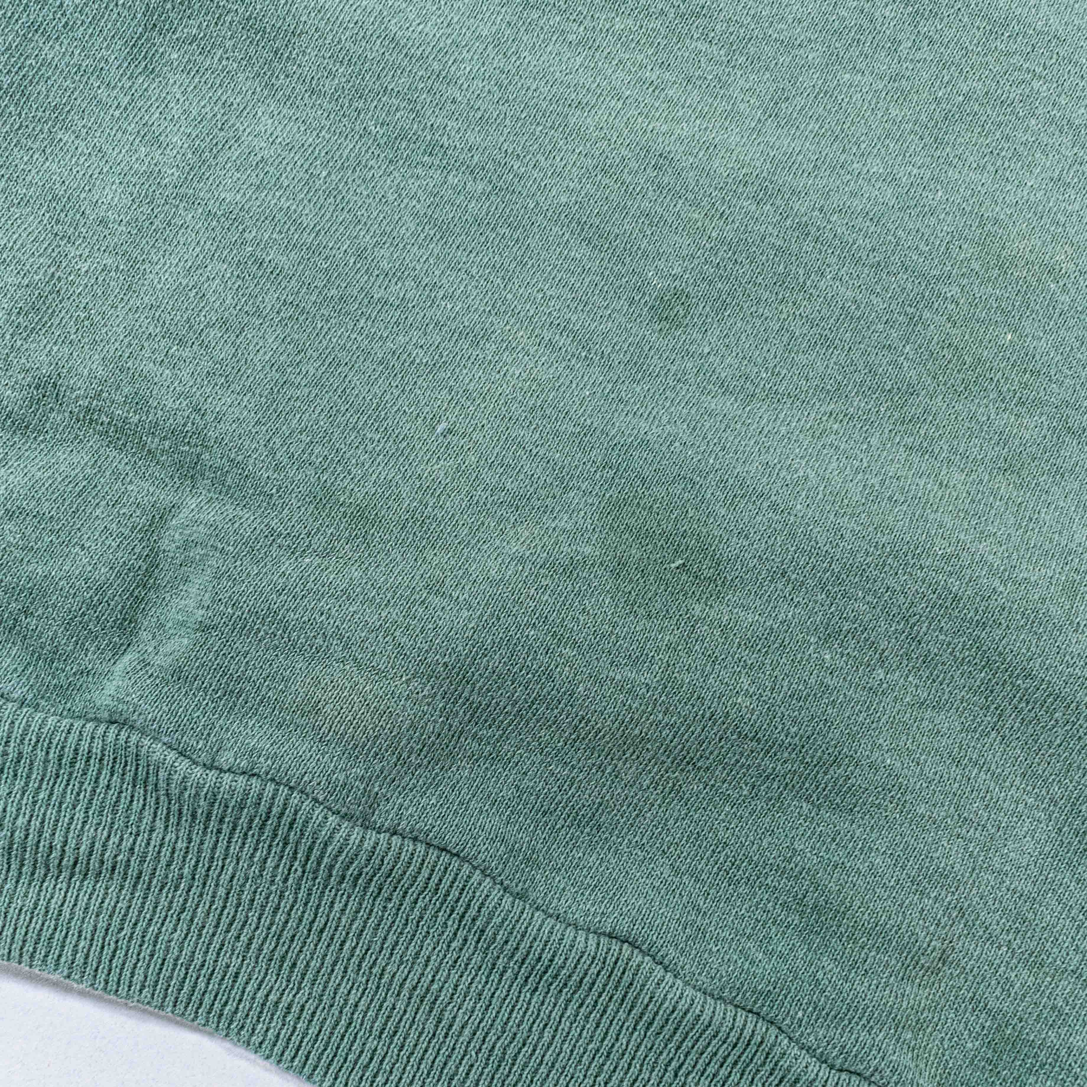 Vintage VTG 70s 80s Raglan Sweatshirt Blank Tonal Green Sun Faded Size US S / EU 44-46 / 1 - 5 Thumbnail