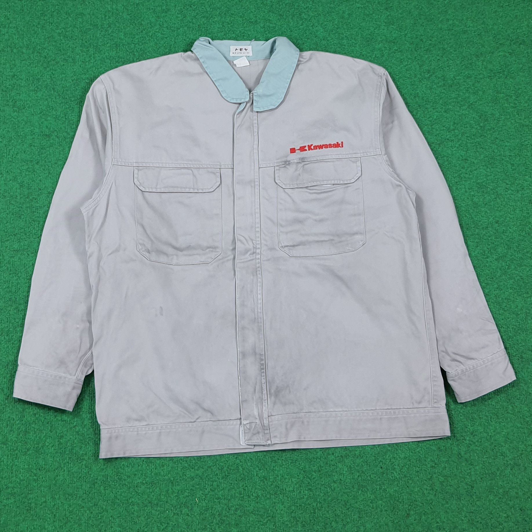 Japanese Brand Vintage KAWASAKI Sports Custom Logo Jacket C279N20 Size US L / EU 52-54 / 3 - 3 Thumbnail