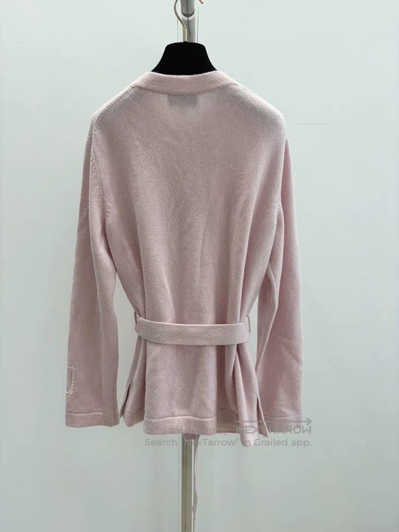 Chanel Chanel Pink cashmere strap knitted cardigan coat Size XS / US 0-2 / IT 36-38 - 2 Thumbnail