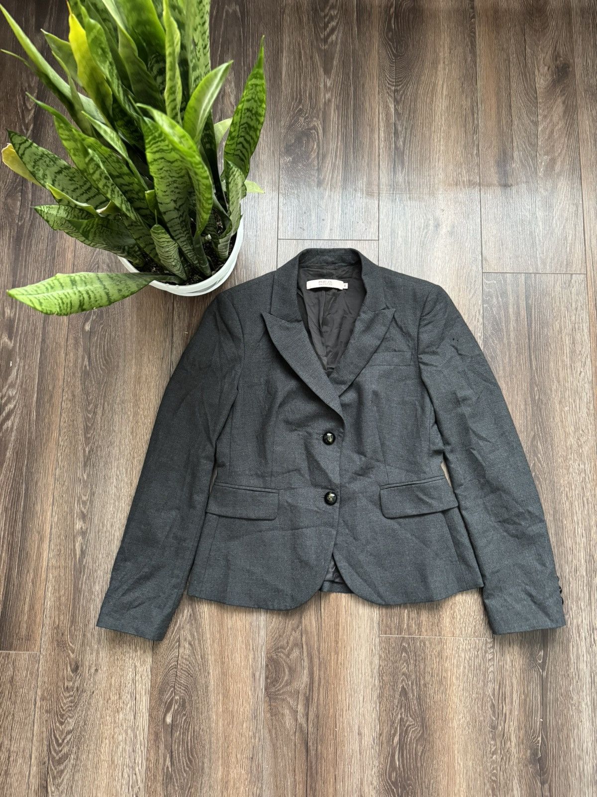 RED Valentino Red Valentino women’s dark grey blazer jacket Size M / US 6-8 / IT 42-44 - 1 Thumbnail