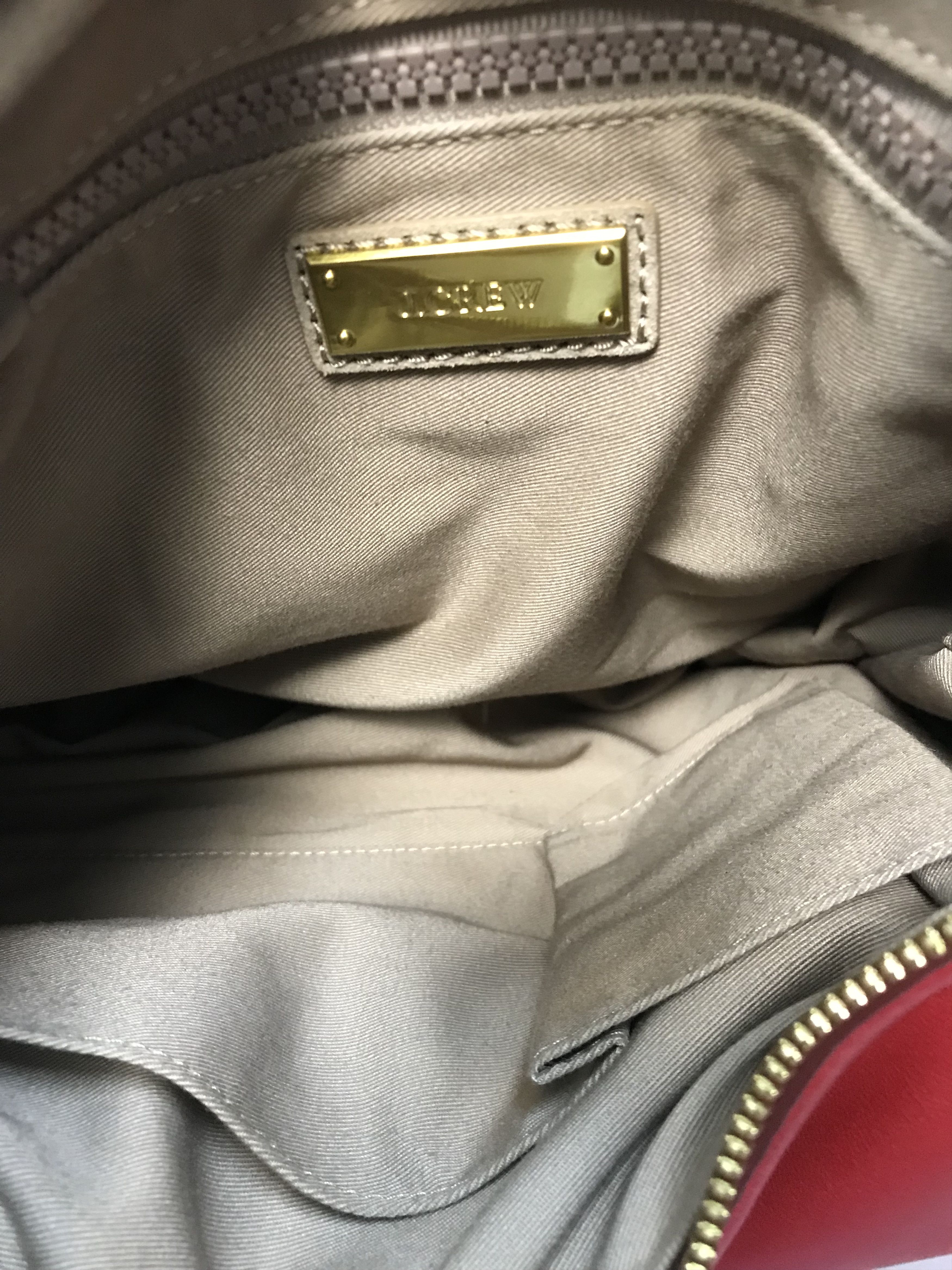 J.Crew J.Crew Cross Body Leather Red Hobo Bag Size ONE SIZE - 10 Thumbnail